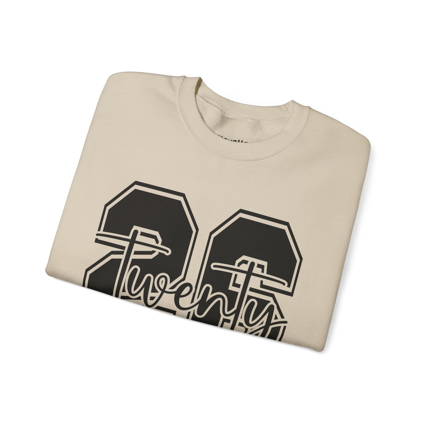 2026 Happy New Year Crewneck Sweatshirt — "Twenty twenty-six" Graphic Pullover