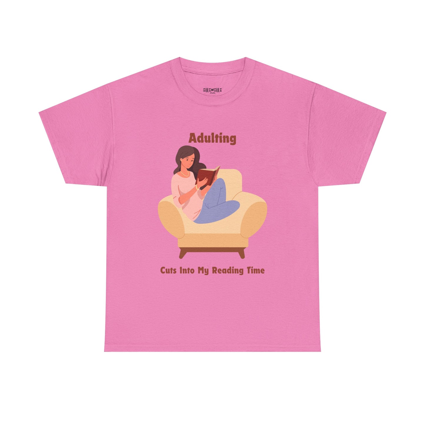 Adulting Cuts into My Reading Time T-Shirt, Unisex Tee
