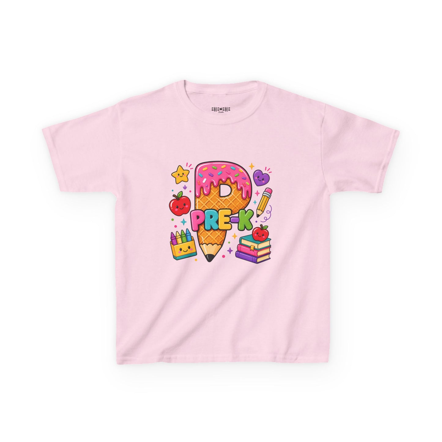Pre-K T‑Shirt — Cute Ice Cream Pencil Tee