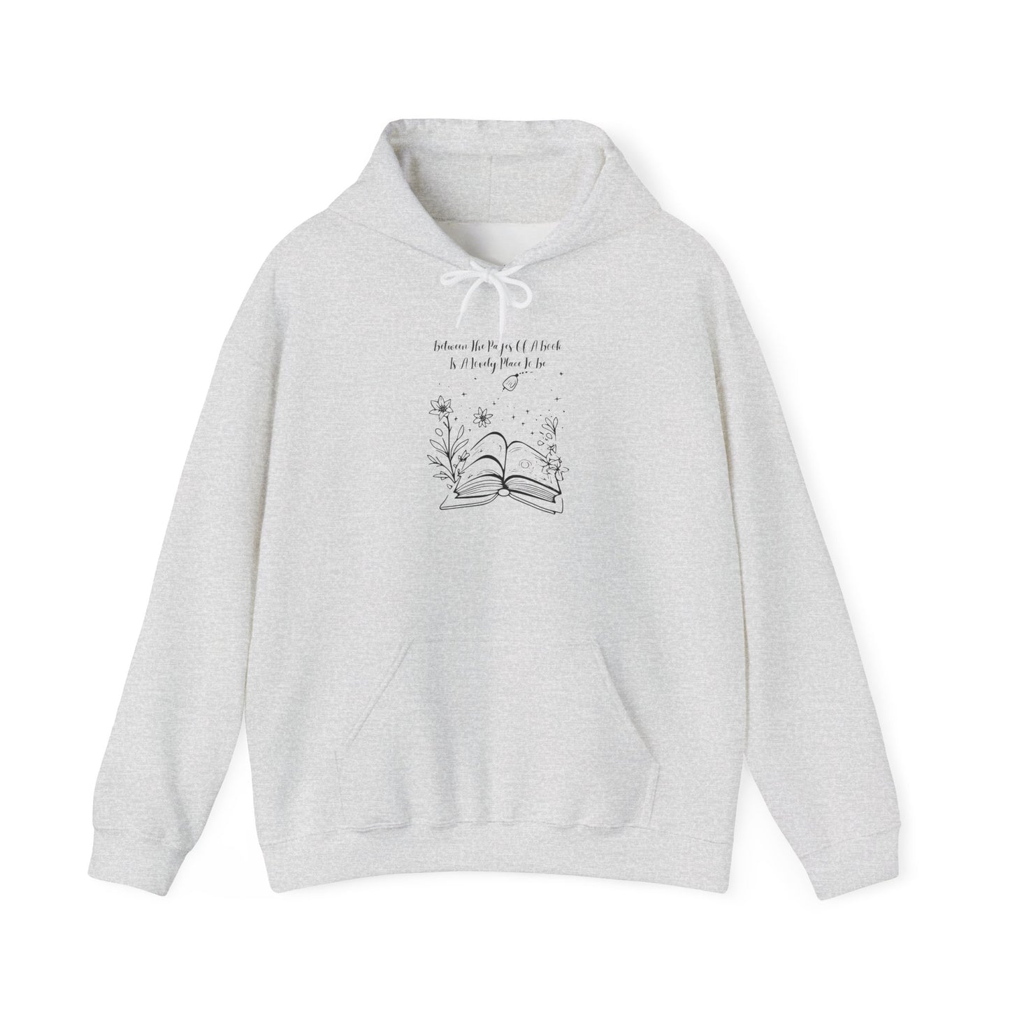 Between the Pages of a Book... Unisex Hooded Sweatshirt with Library Design, Cozy Literature Hoodie for Book Lovers, Perfect Gift for Readers, Literary [...]