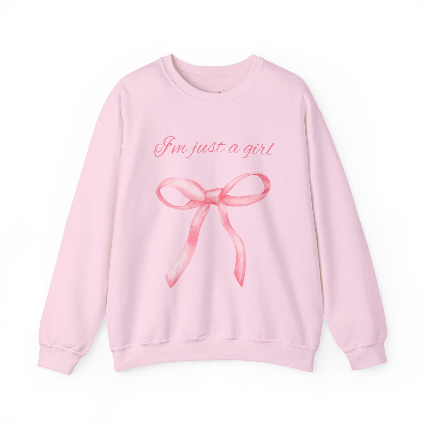 I'm Just A Girl Sweatshirt, Perfect Gift, Cozy Gift, Cute Crewneck