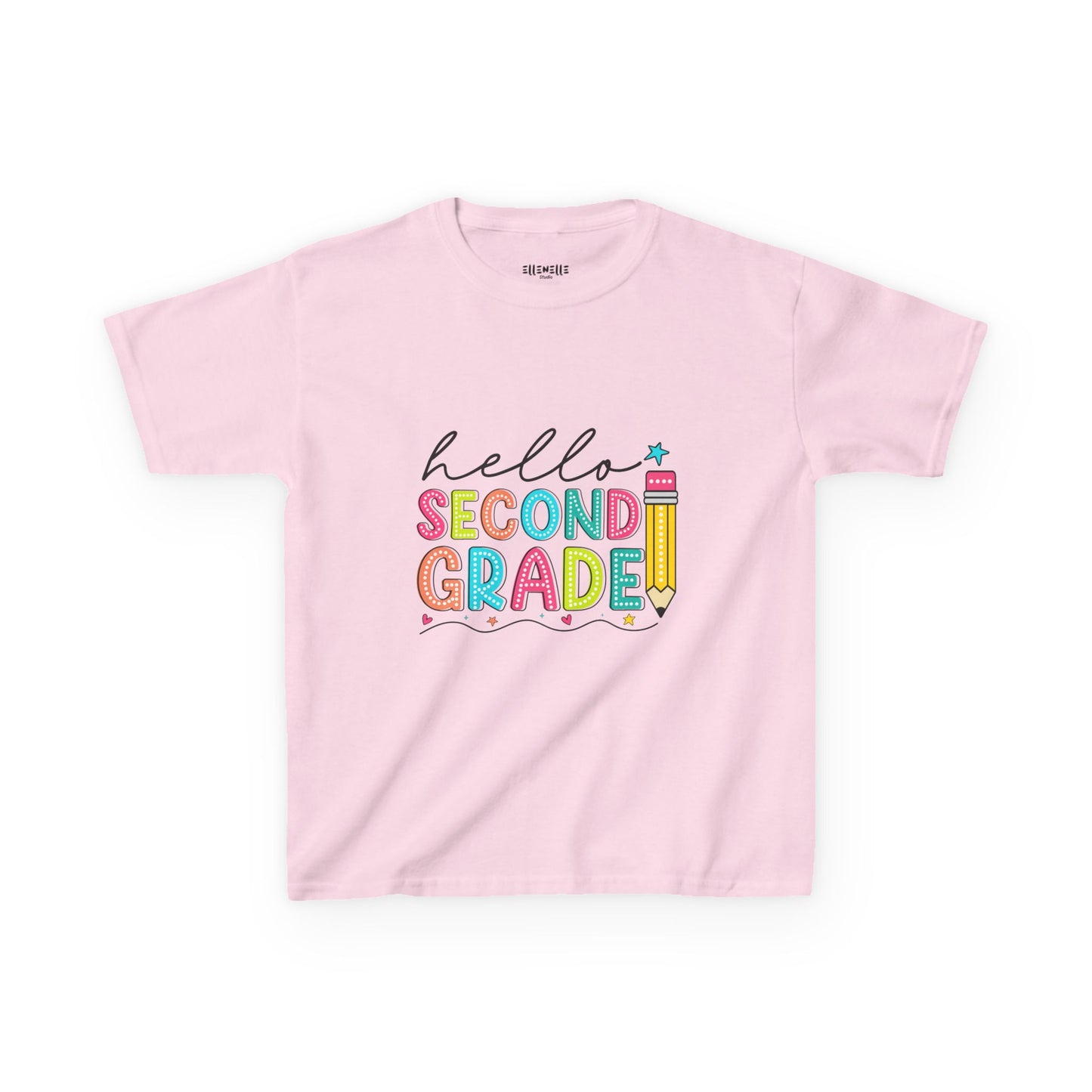 Hello Second Grade T‑Shirt — Bright Back-to-School Tee