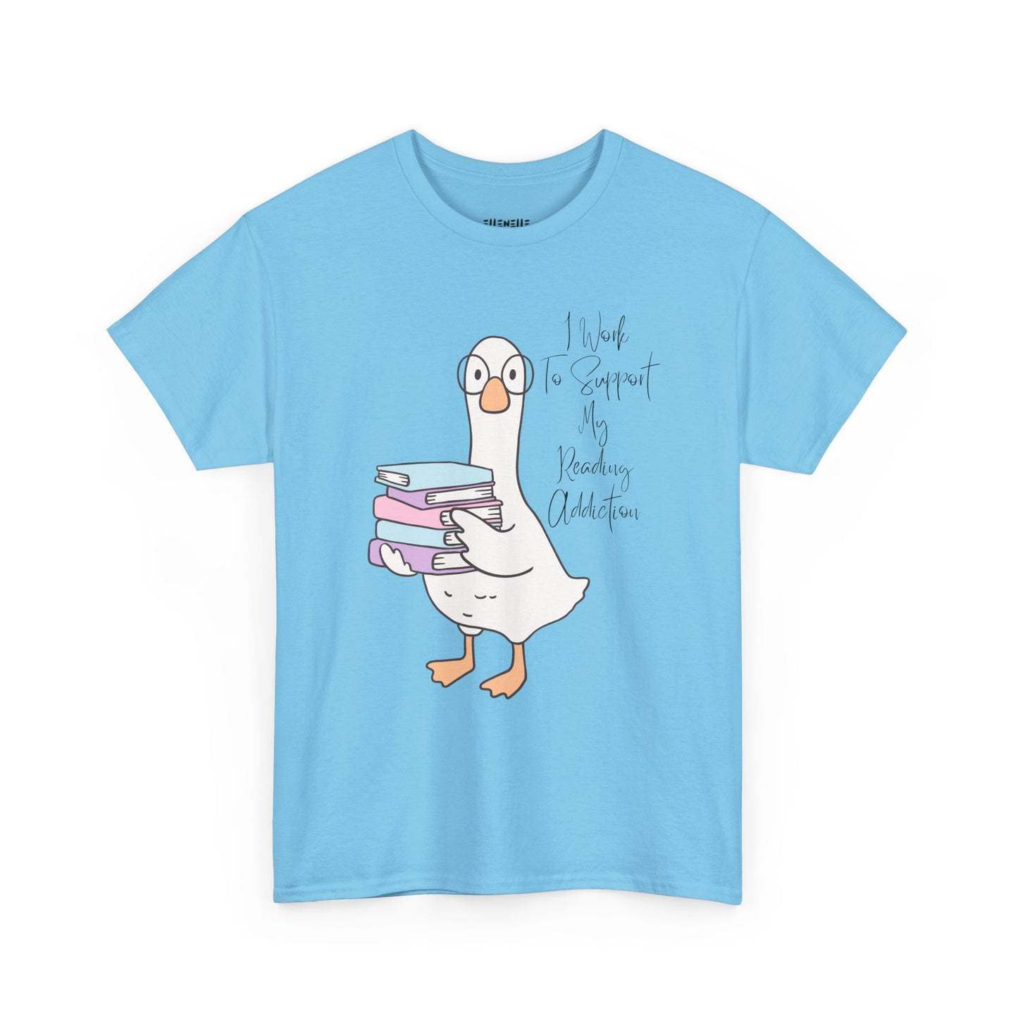 I Work to Support My Reading Addiction T-Shirt, Unisex Tee