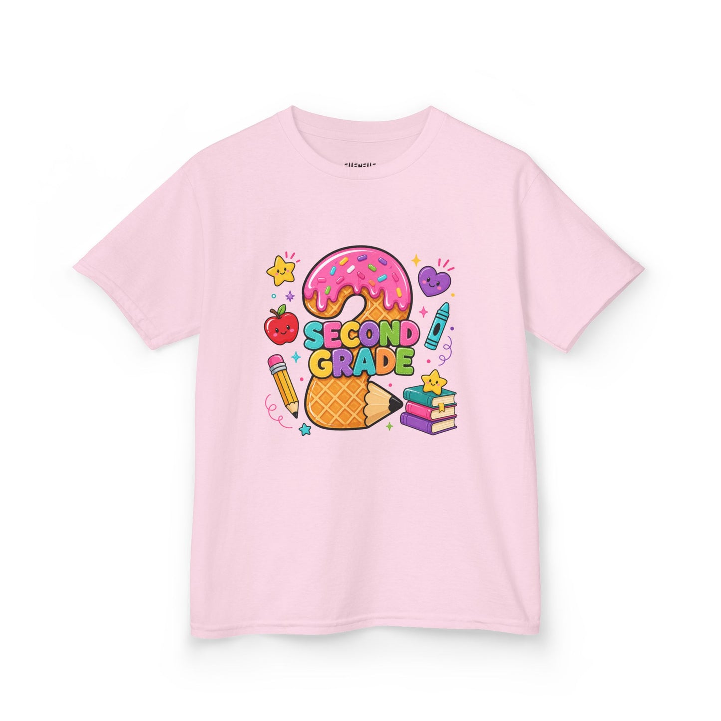 2nd Grade T‑Shirt — Cute Ice Cream Pencil Tee