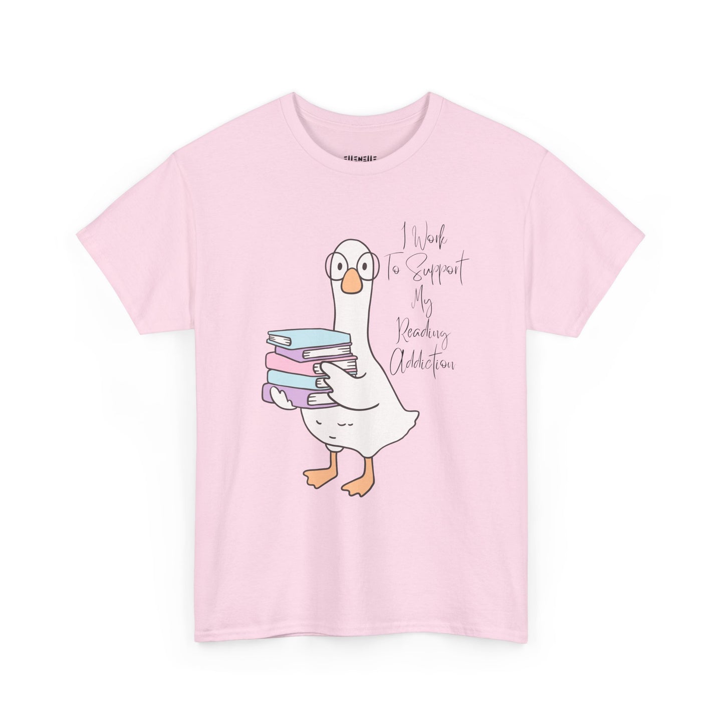I Work to Support My Reading Addiction T-Shirt, Unisex Tee