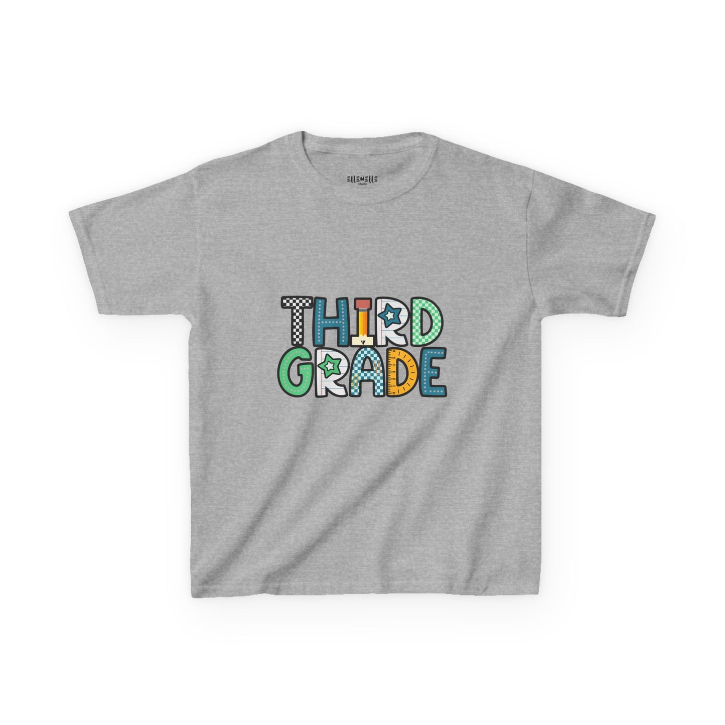 Third Grade T‑Shirt — Blue Back-to-School Tee