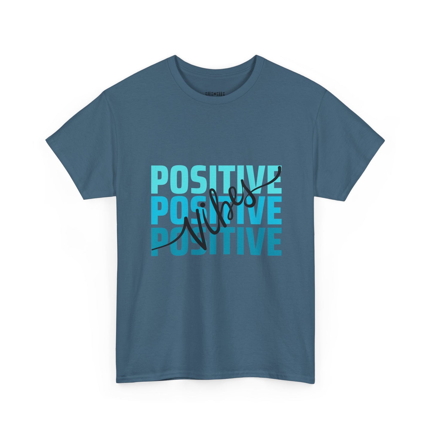 Positive Vibes Empowering Unisex Heavy Cotton Tee, Self-Love T-Shirt, Affirmation Apparel, Gift for Friends, Motivational Clothing