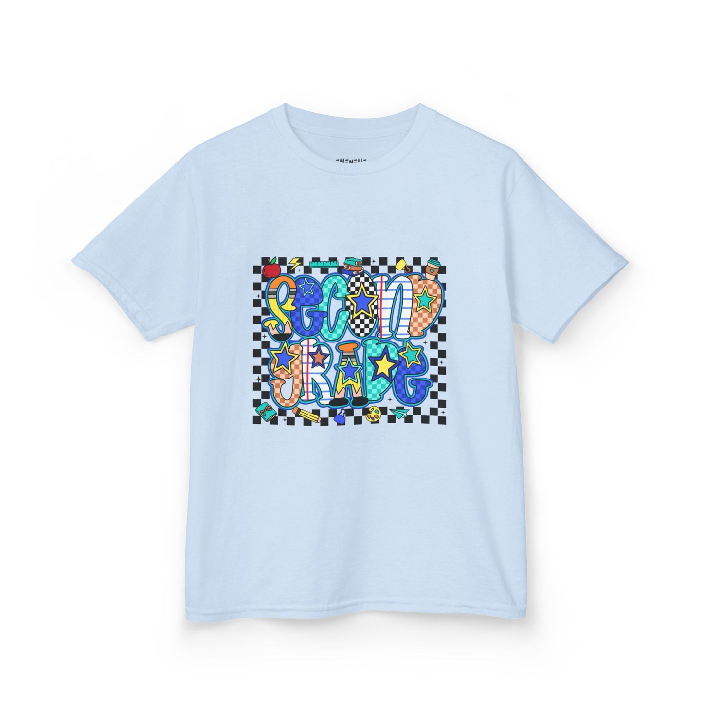 Second Grade T‑Shirt — Checkerboard Back-to-School Tee