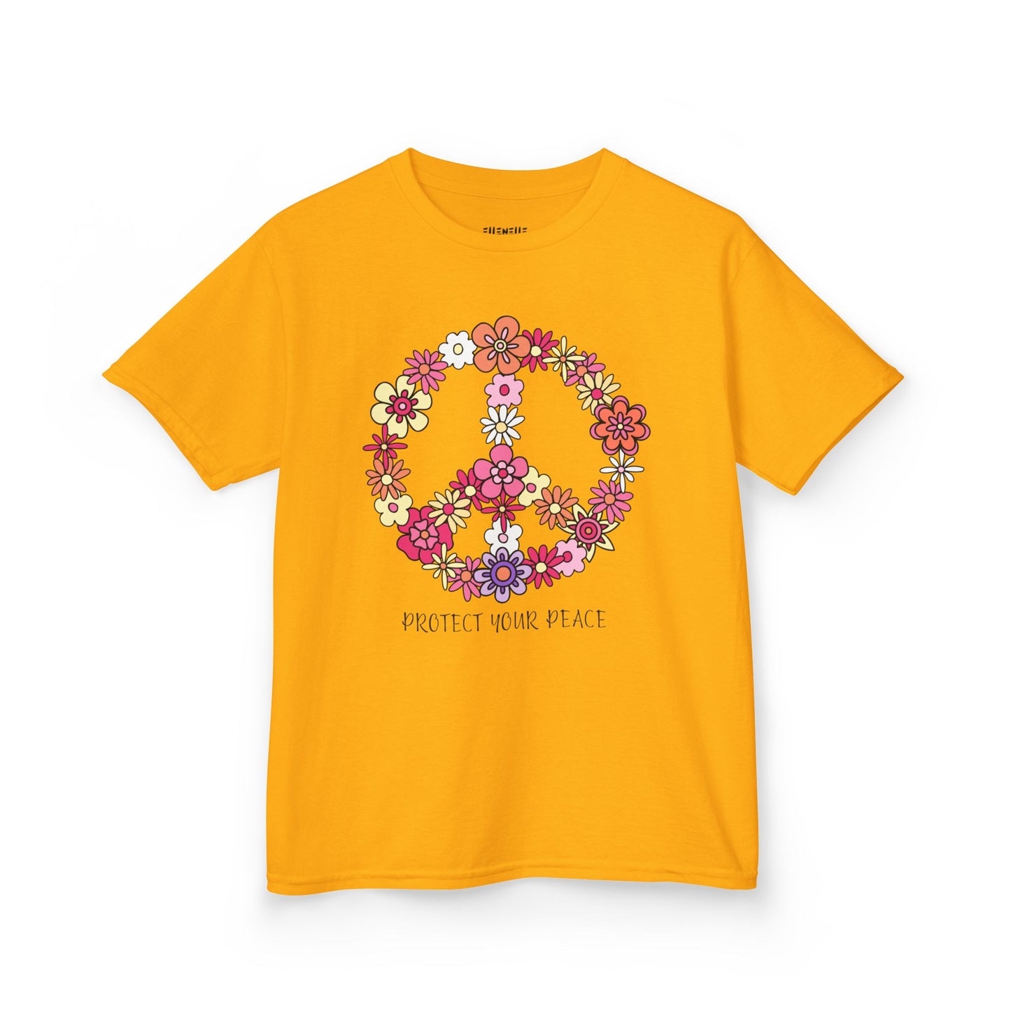 Protect Your Peace Motivational Kids T-Shirt, Positive Affirmation Shirt, Gift for Children, Encouraging Apparel