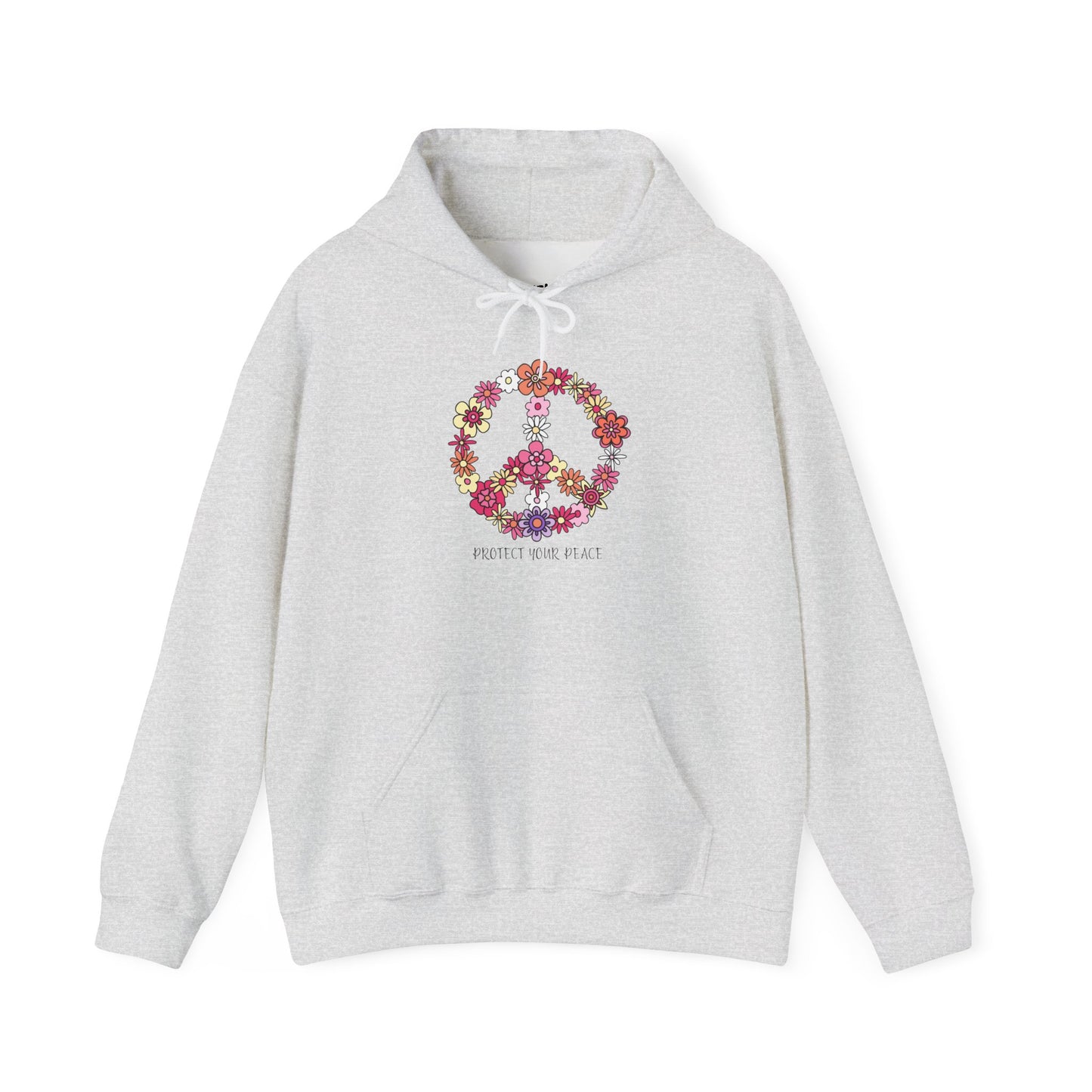 Protect Your Peace Motivational Hoodie, Unisex Sweatshirt, Casual Comfort Wear, Gift for Teens, Inspirational Clothing, Everyday Hoodie