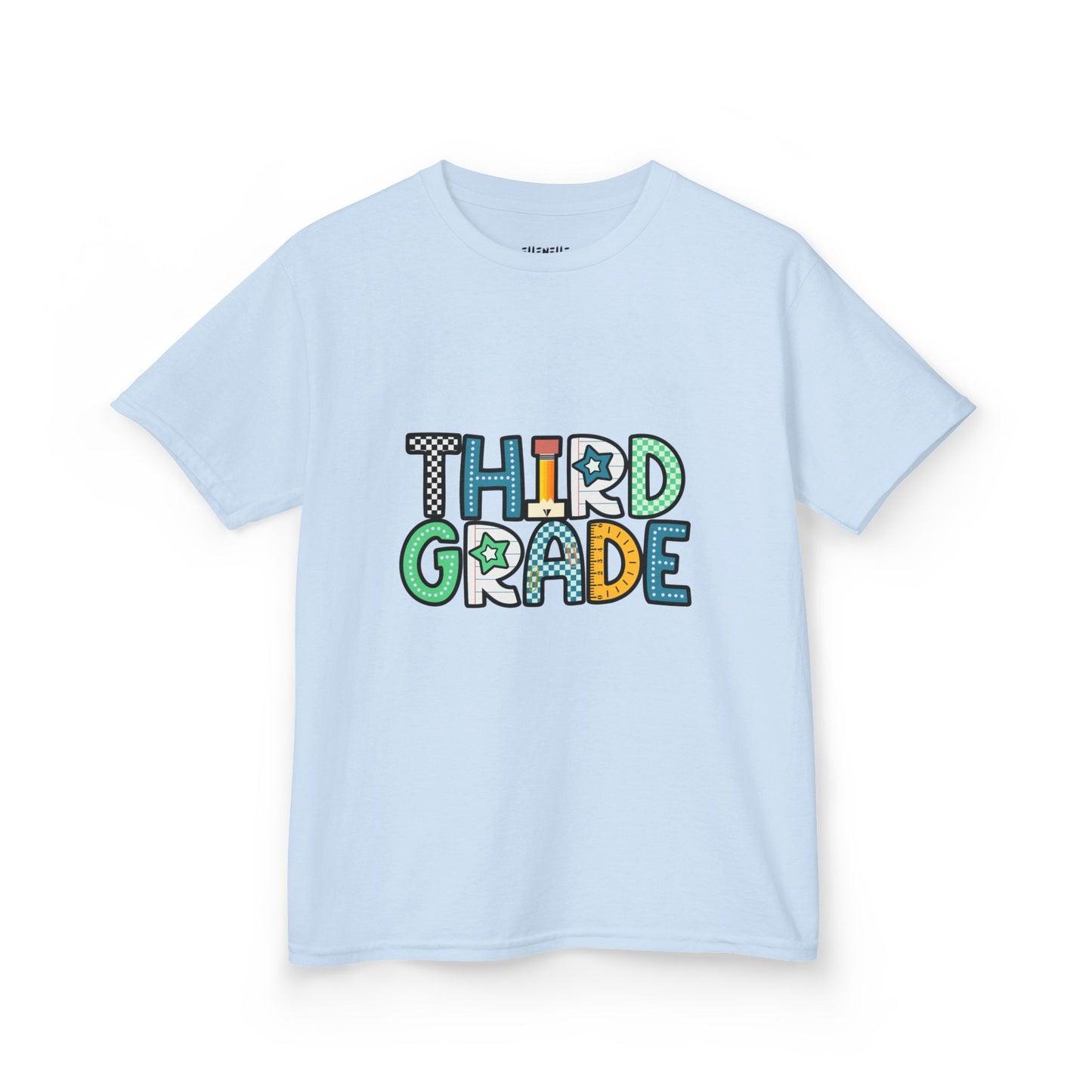 Third Grade T‑Shirt — Blue Back-to-School Tee