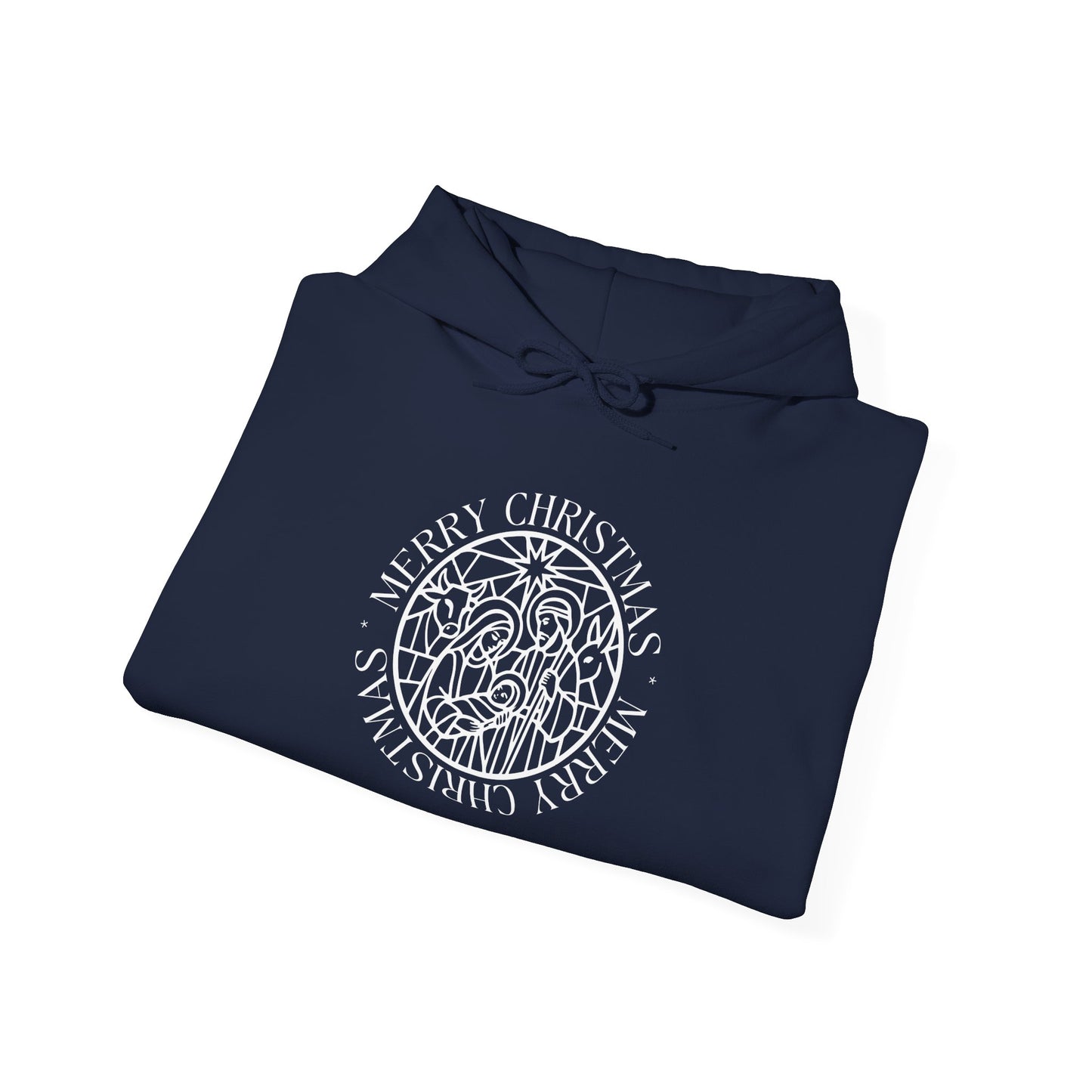 Nativity Unisex Hoodie - Merry Christmas Design
