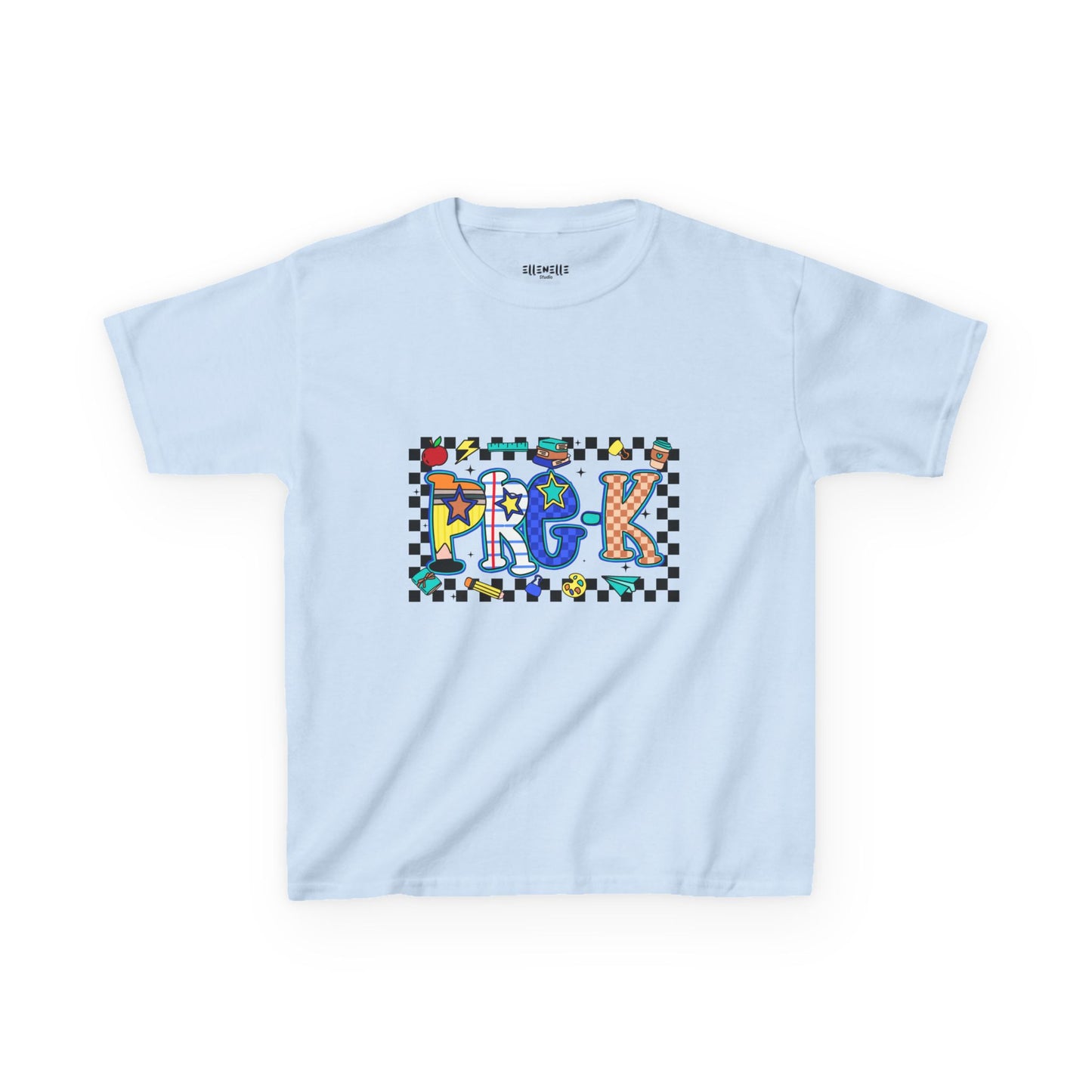 Pre-K T‑Shirt — Checkerboard Back-to-School Tee