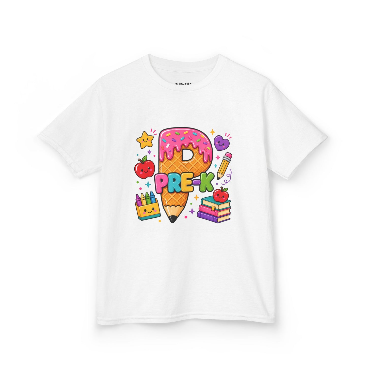 Pre-K T‑Shirt — Cute Ice Cream Pencil Tee