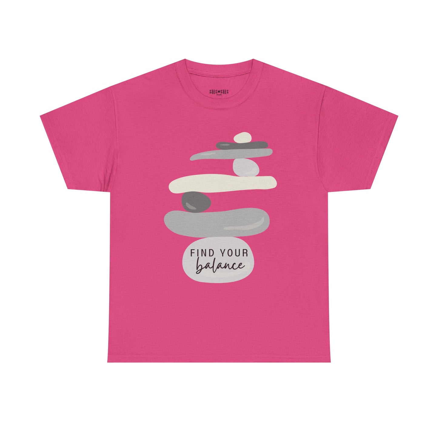 Find Your Balance Empowering Unisex Heavy Cotton Tee, Self-Love T-Shirt, Affirmation Apparel, Gift for Friends, Motivational Clothing