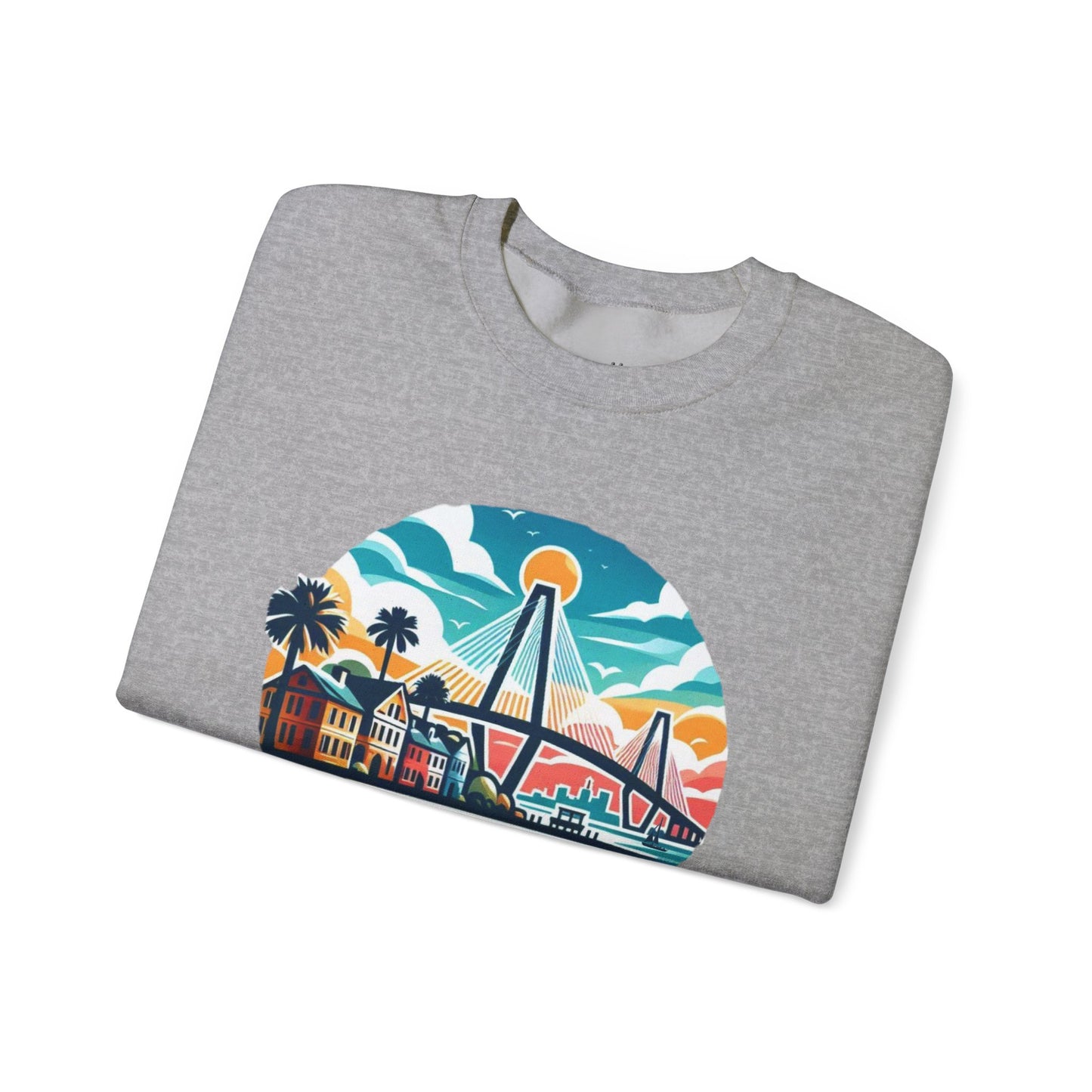 Charleston SC Sweatshirt, Cozy Crewneck, Charleston Gift, Travel Souvenir, Unisex Sweatshirt, Beach Vibes Apparel, Casual Wear