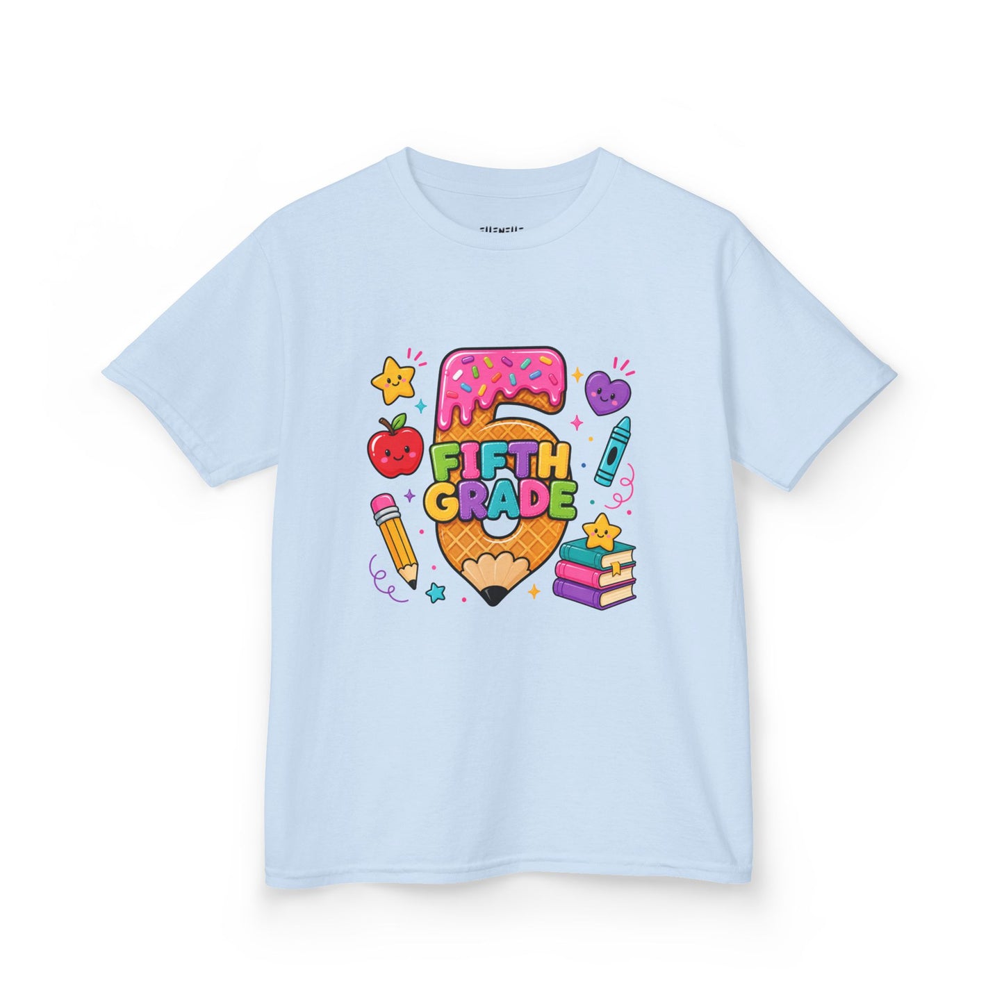 5th Grade T‑Shirt — Cute Ice Cream Pencil Tee