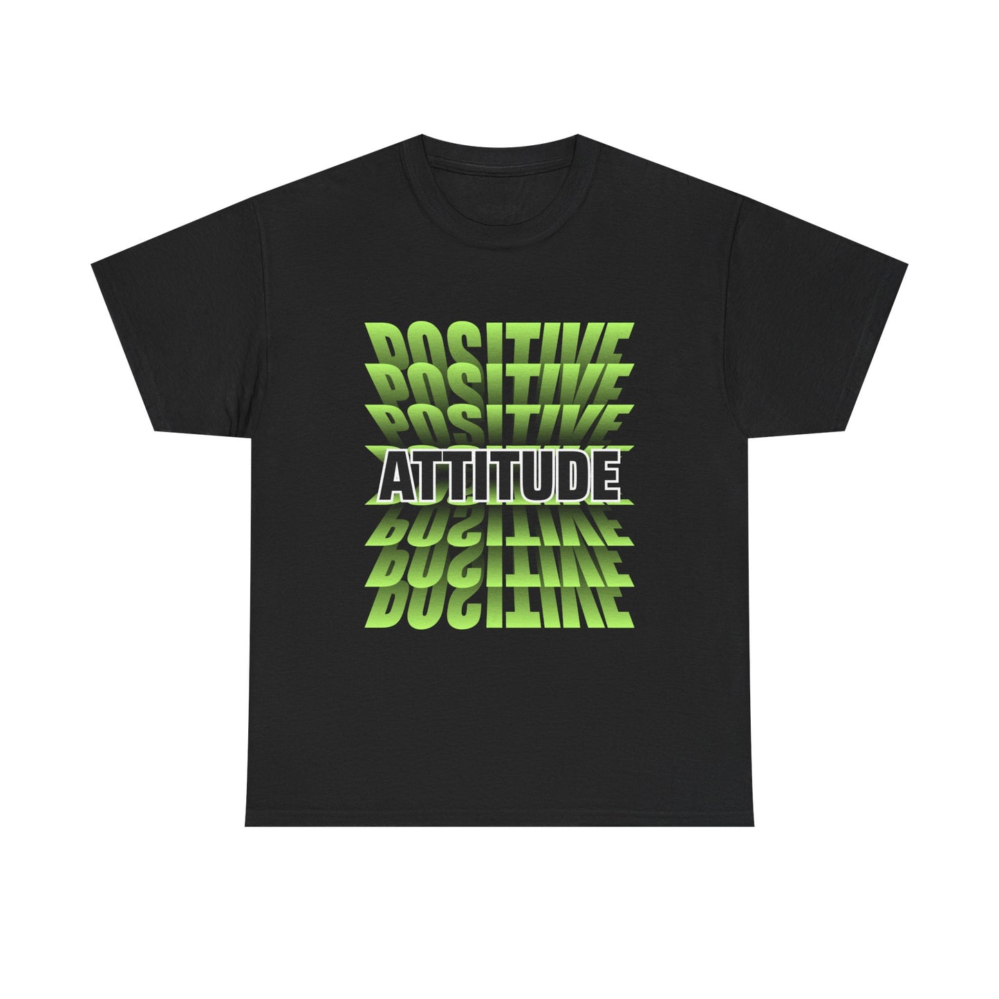 Positive Attitude Empowering Unisex Heavy Cotton Tee, Self-Love T-Shirt, Affirmation Apparel, Gift for Friends, Motivational Clothing