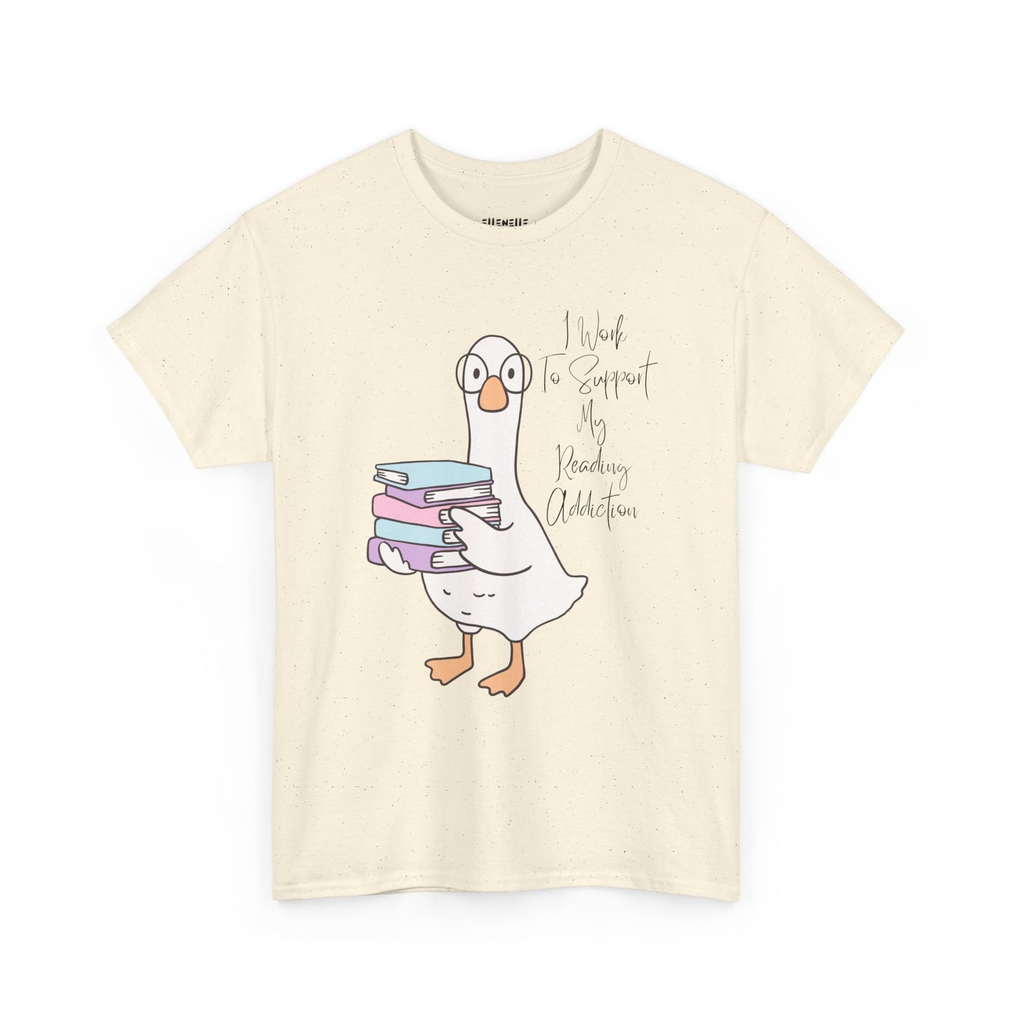 I Work to Support My Reading Addiction T-Shirt, Unisex Tee