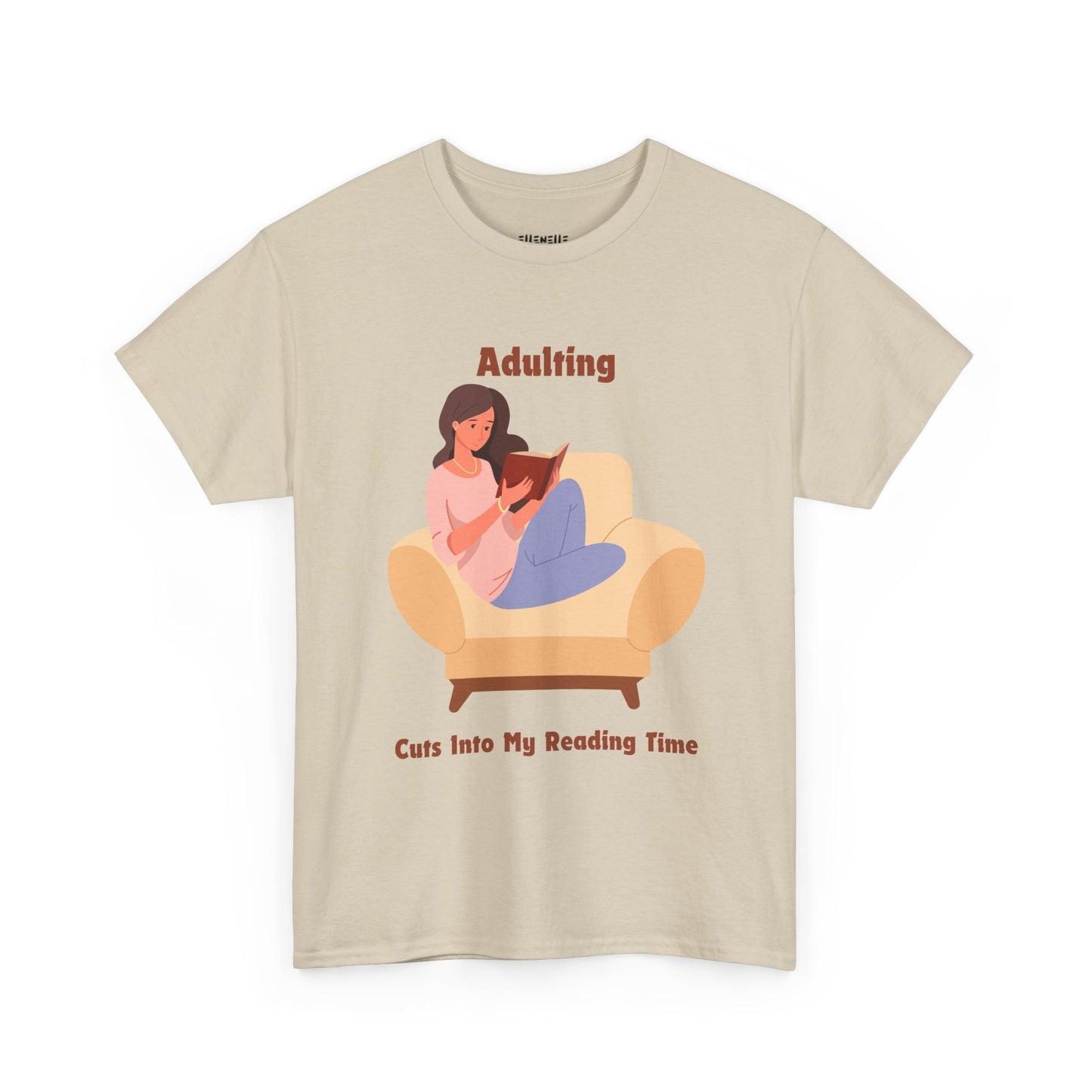 Adulting Cuts into My Reading Time T-Shirt, Unisex Tee