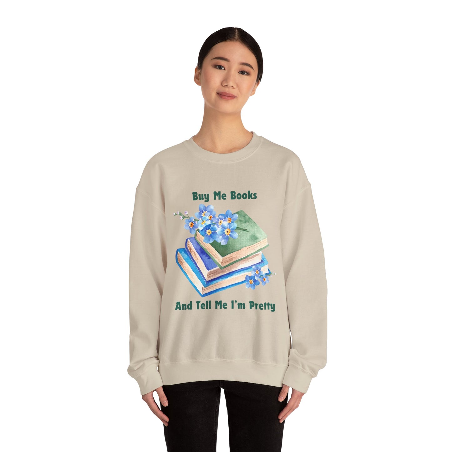 Buy Me Books, Cozy Bibliophile Sweatshirt, Perfect Gift for Book Lovers, Literary Apparel, Cozy Reading Gift, Cute Bookworm Crewneck