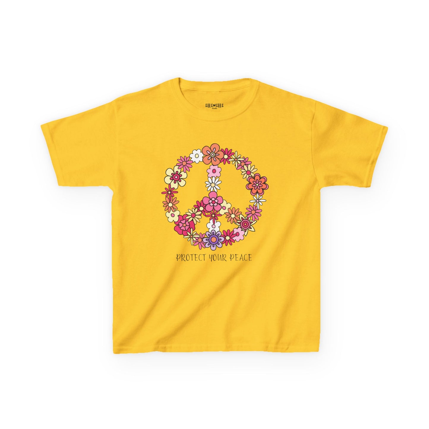 Protect Your Peace Motivational Kids T-Shirt, Positive Affirmation Shirt, Gift for Children, Encouraging Apparel