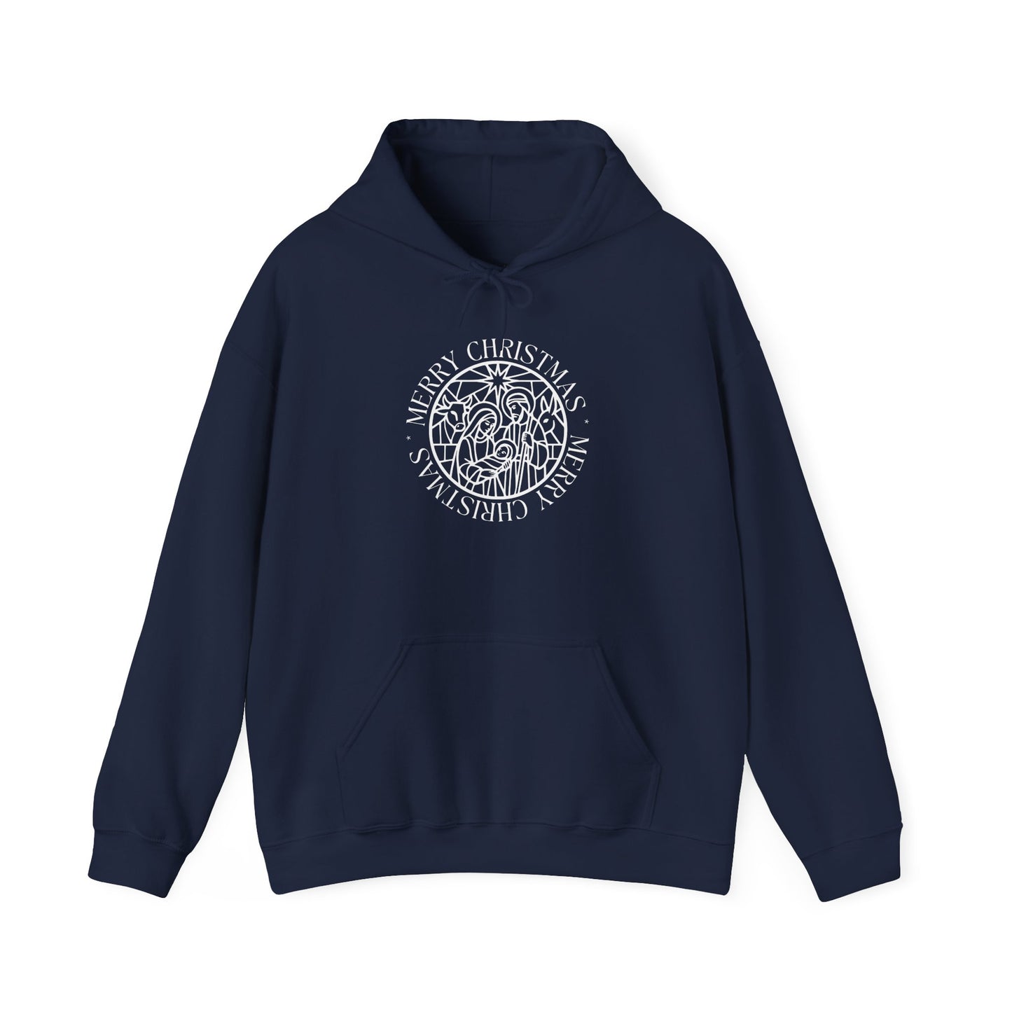 Nativity Unisex Hoodie - Merry Christmas Design