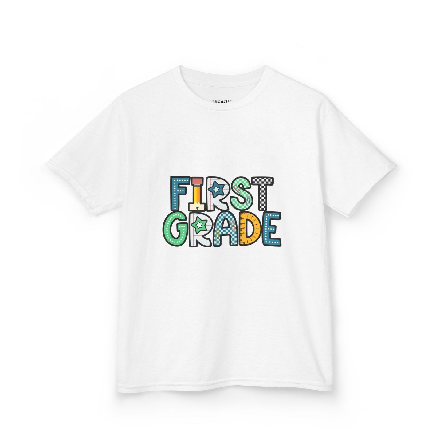 First Grade T‑Shirt — Blue Back-to-School Tee