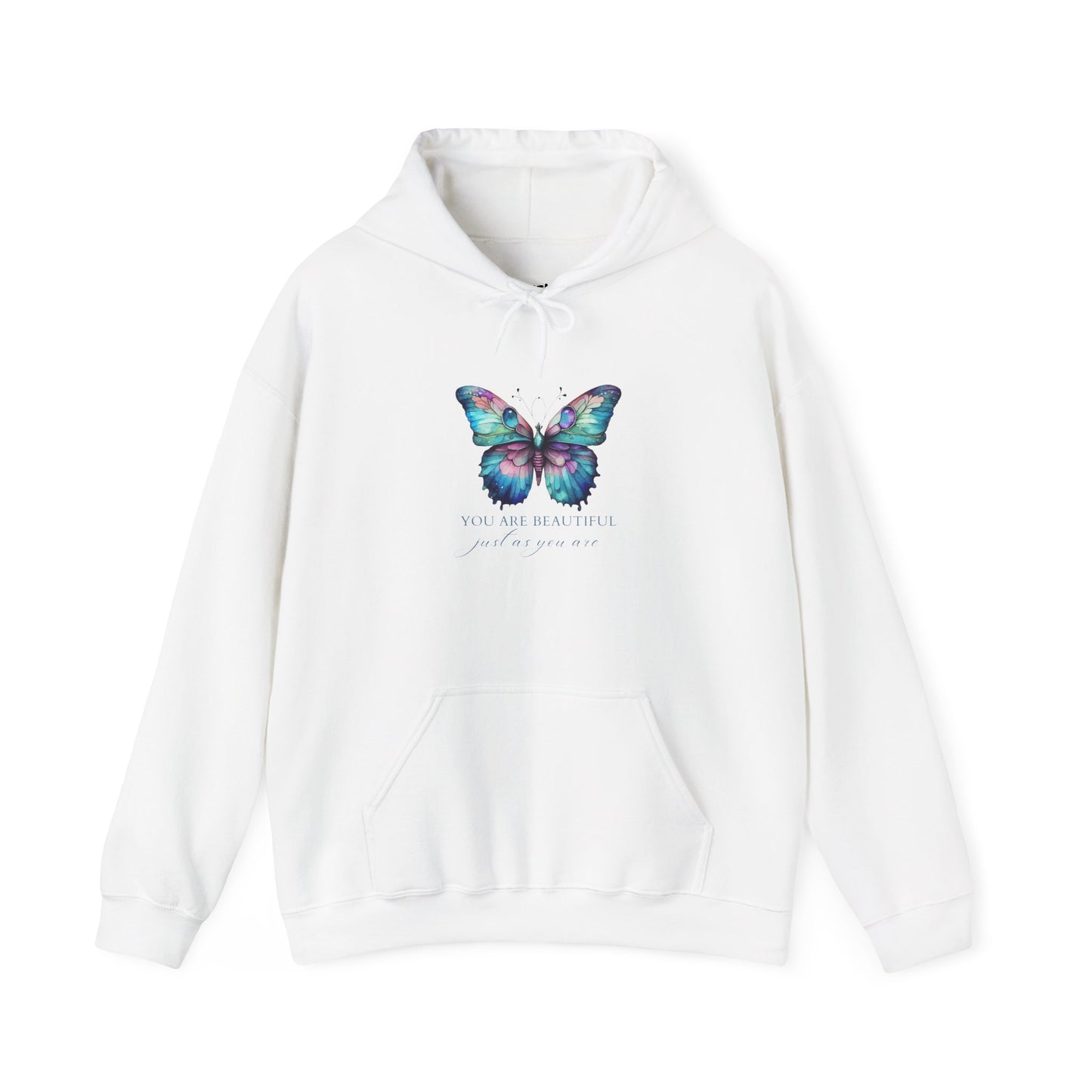 You Are  Beautiful Motivational Hoodie, Unisex Sweatshirt, Casual Comfort Wear, Gift for Teens, Inspirational Clothing, Everyday Hoodie