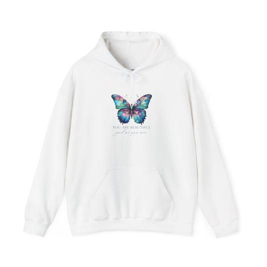 You Are  Beautiful Motivational Hoodie, Unisex Sweatshirt, Casual Comfort Wear, Gift for Teens, Inspirational Clothing, Everyday Hoodie
