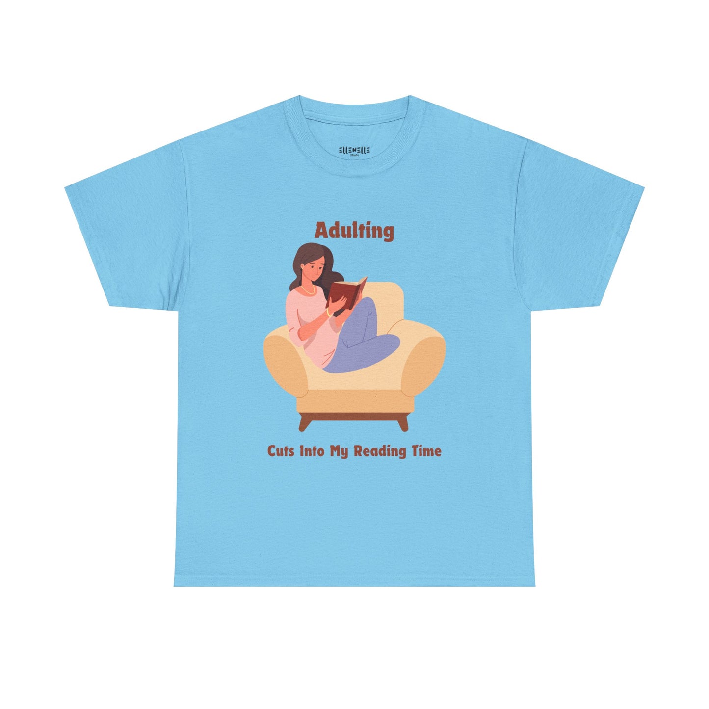 Adulting Cuts into My Reading Time T-Shirt, Unisex Tee