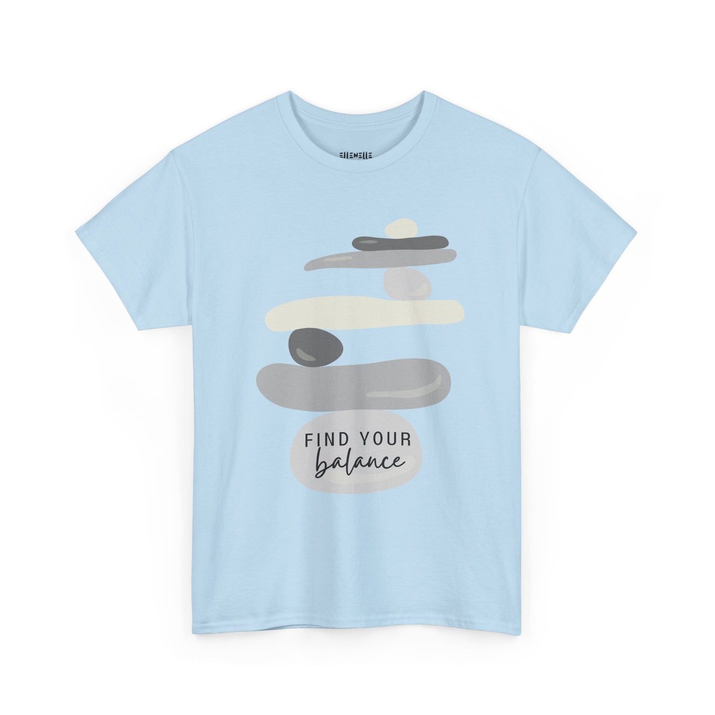 Find Your Balance Empowering Unisex Heavy Cotton Tee, Self-Love T-Shirt, Affirmation Apparel, Gift for Friends, Motivational Clothing