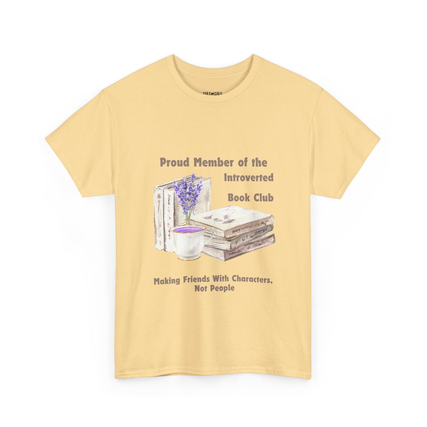 Introverted Book Club, Book-lover, Unisex Tee