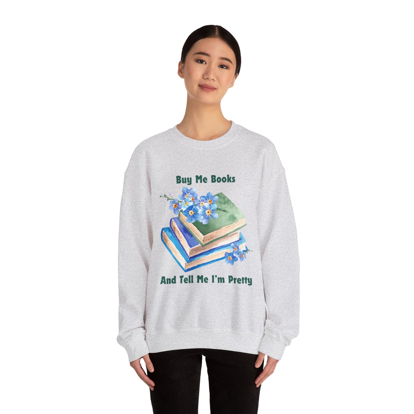 Buy Me Books, Cozy Bibliophile Sweatshirt, Perfect Gift for Book Lovers, Literary Apparel, Cozy Reading Gift, Cute Bookworm Crewneck