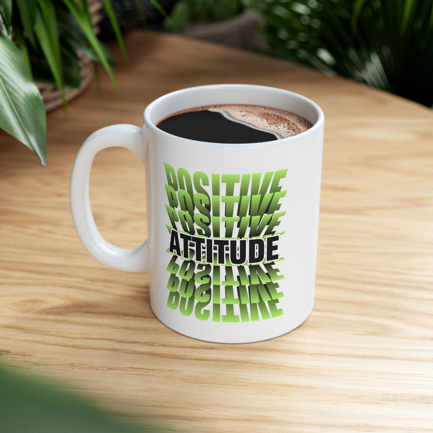 Positive Attitude Inspirational Ceramic Mug, 11oz and 15oz Coffee Cup for Motivation, Great Gift for Friends, Birthday, Self-Care, Office Decor, [...]