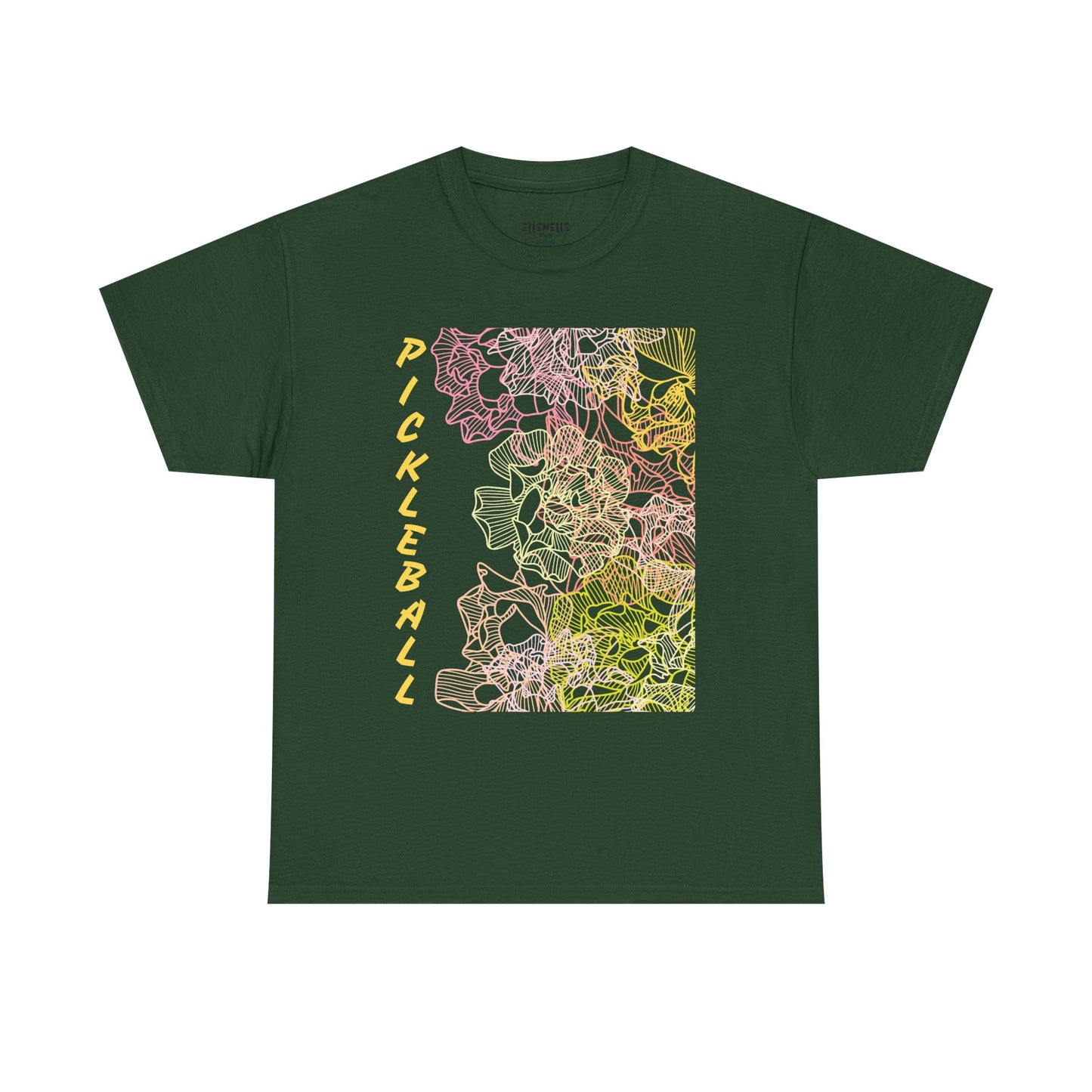 Pickleball Vibes Unisex Heavy Cotton Tee, Fun Sports Shirt, Activewear Gift, Summer Casual Wear, Pickleball Enthusiast Tee