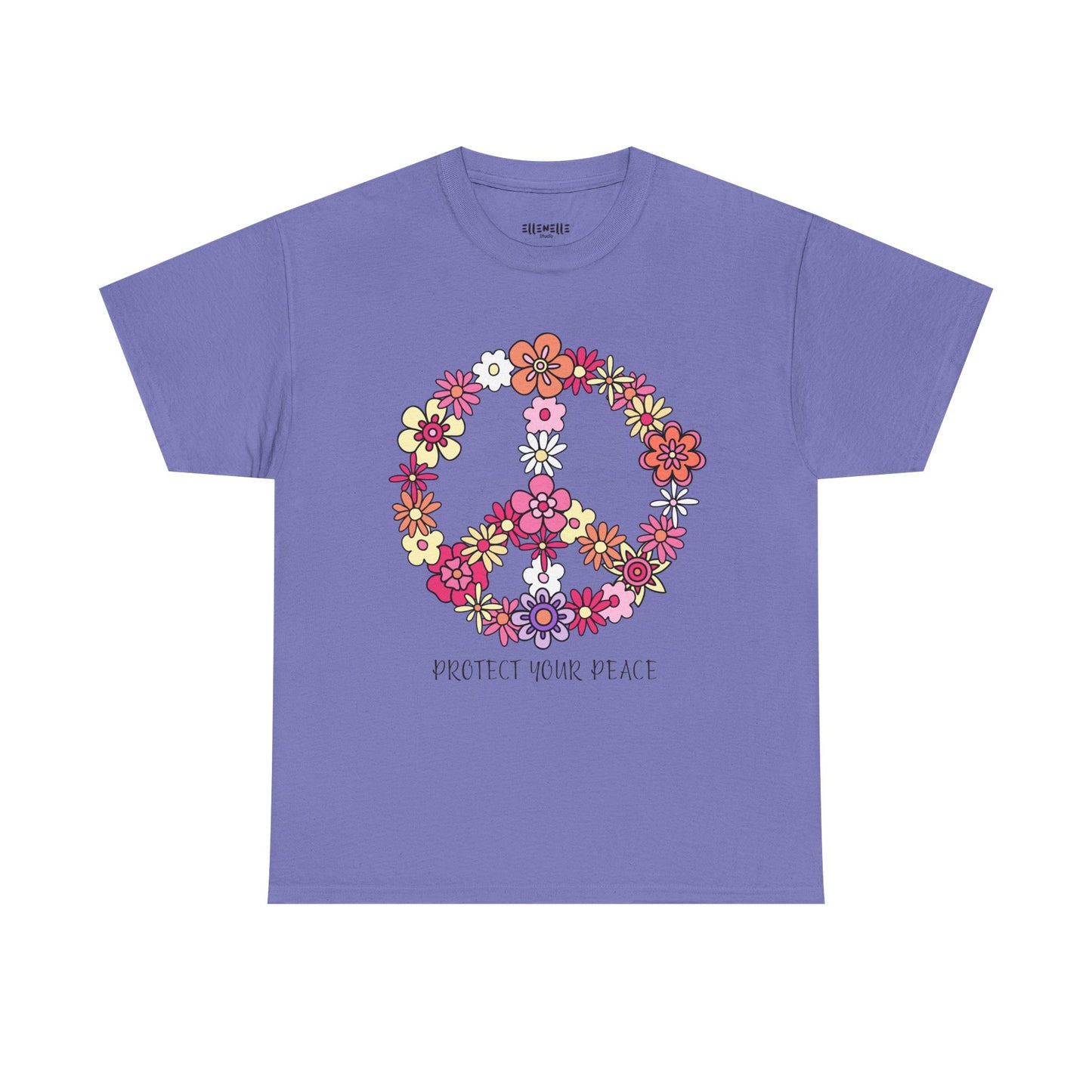 Protect Your Peace Empowering Unisex Heavy Cotton Tee, Self-Love T-Shirt, Affirmation Apparel, Gift for Friends, Motivational Clothing