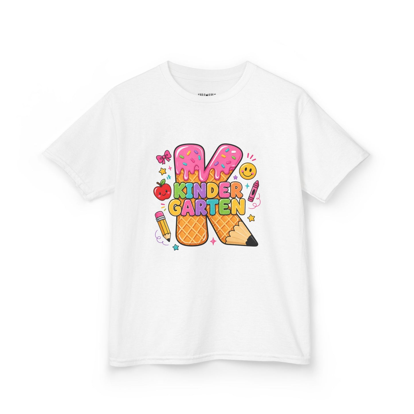 Kindergarten T‑Shirt — Cute Ice Cream Pencil Tee