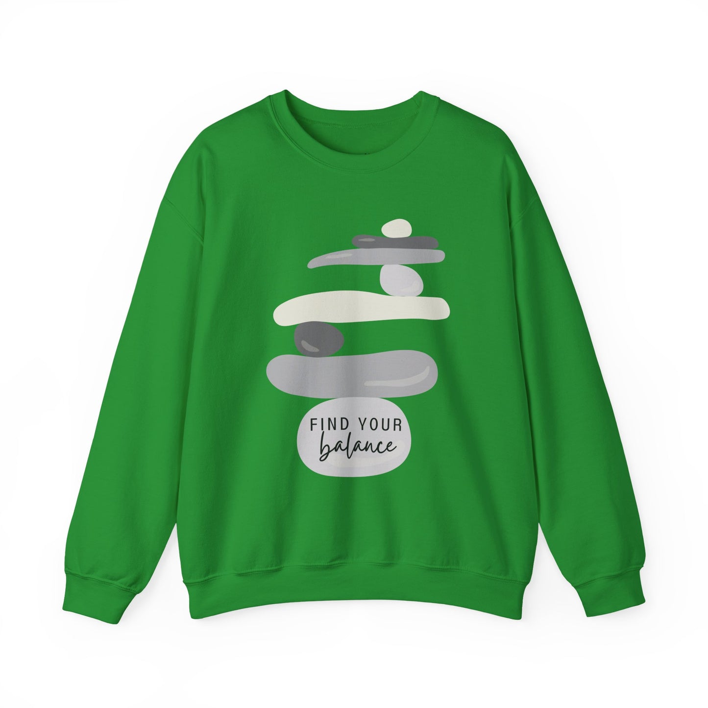 Find Your Balance Empowering Unisex Crewneck Sweatshirt, Affirmation Apparel, Motivational Gift, Cozy Self-Care Clothing, Inspirational Wear