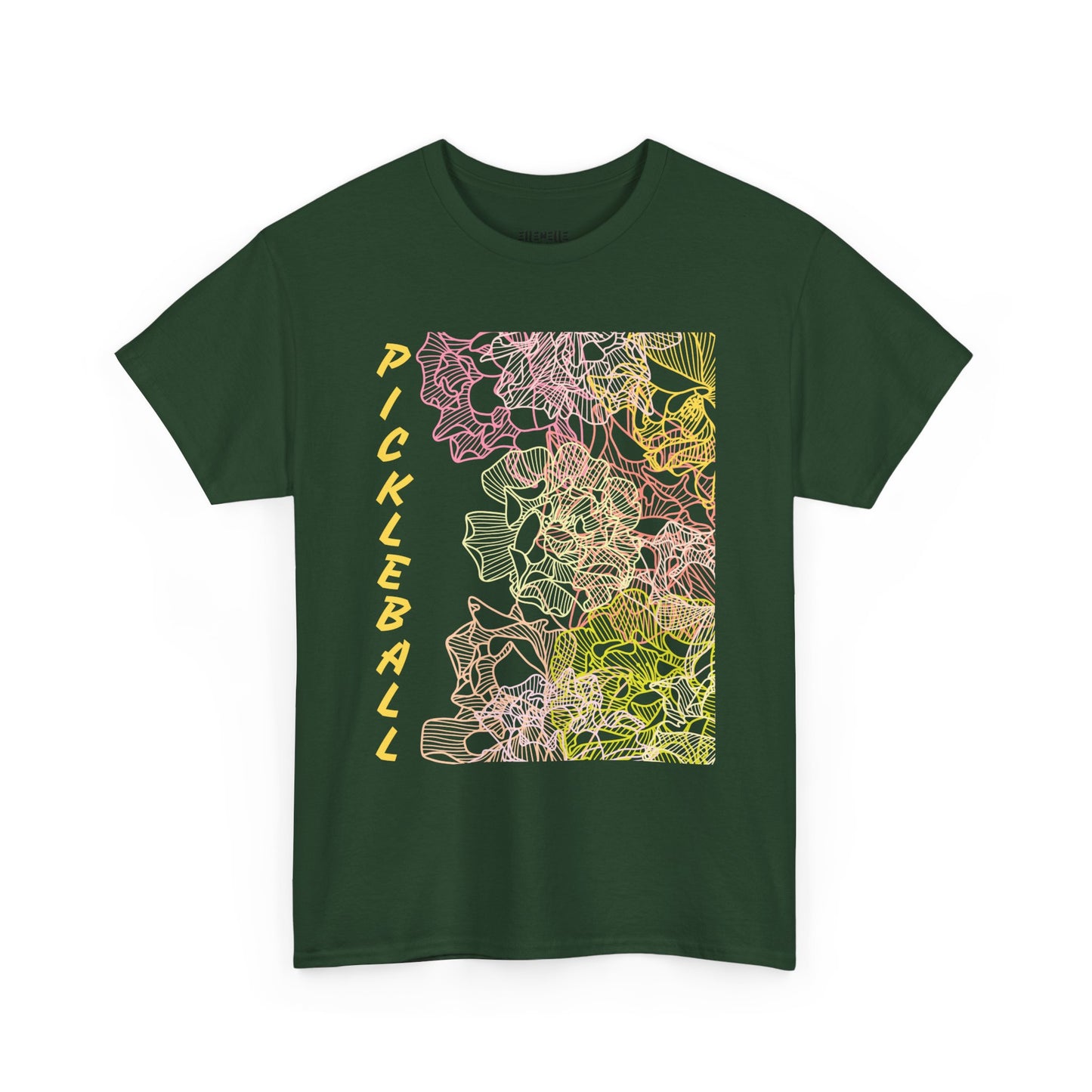 Pickleball Vibes Unisex Heavy Cotton Tee, Fun Sports Shirt, Activewear Gift, Summer Casual Wear, Pickleball Enthusiast Tee