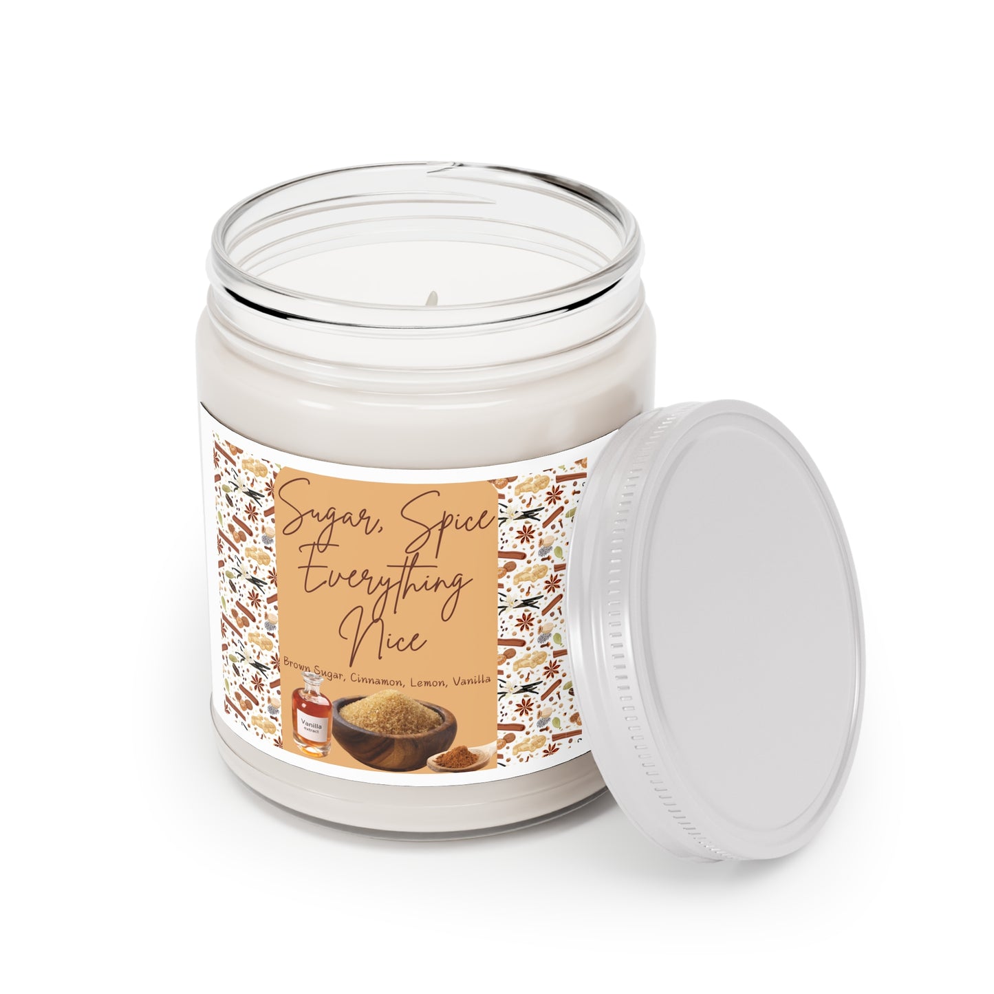 Sugar, Spice, Everything Nice Soy Candle - Cozy Fall Aroma - 9oz