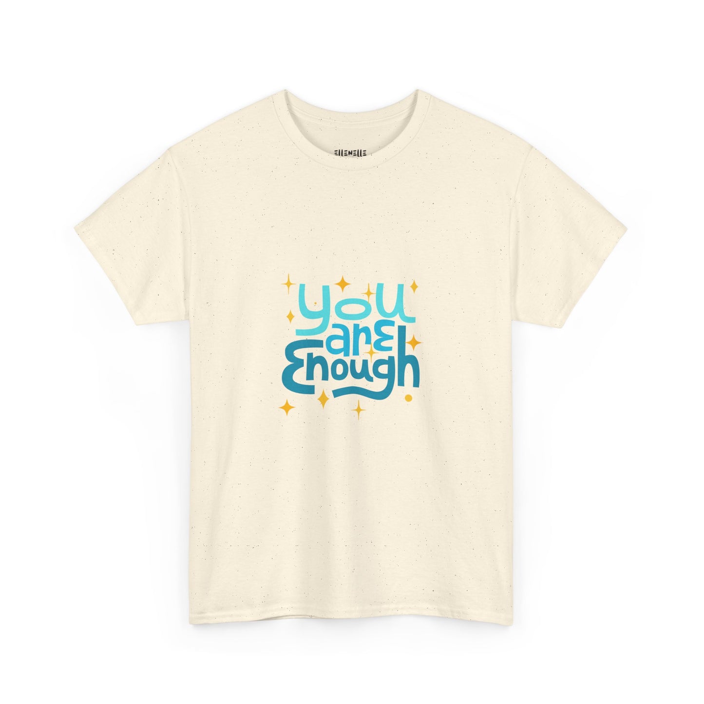 You Are Enough Empowering Unisex Heavy Cotton Tee, Self-Love T-Shirt, Affirmation Apparel, Gift for Friends, Motivational Clothing