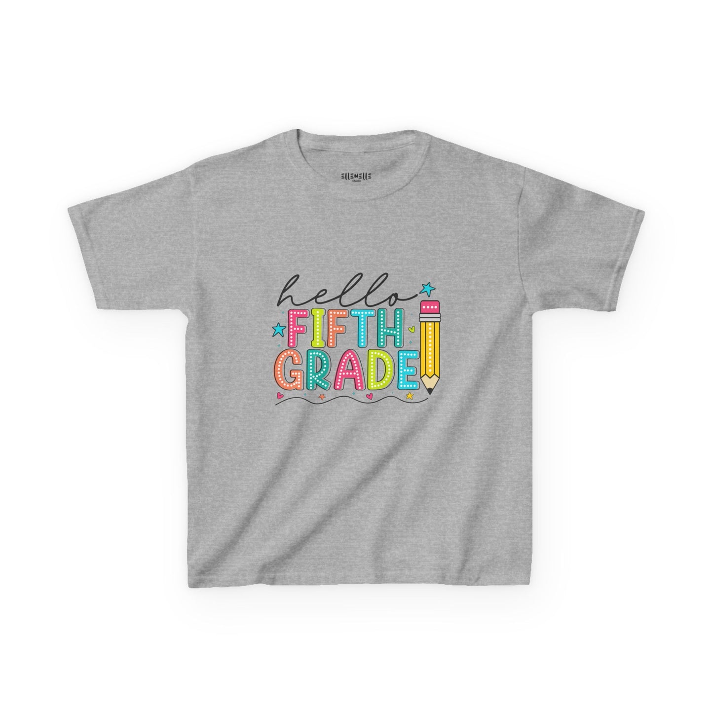 Hello Fifth Grade T‑Shirt — Bright Back-to-School Tee