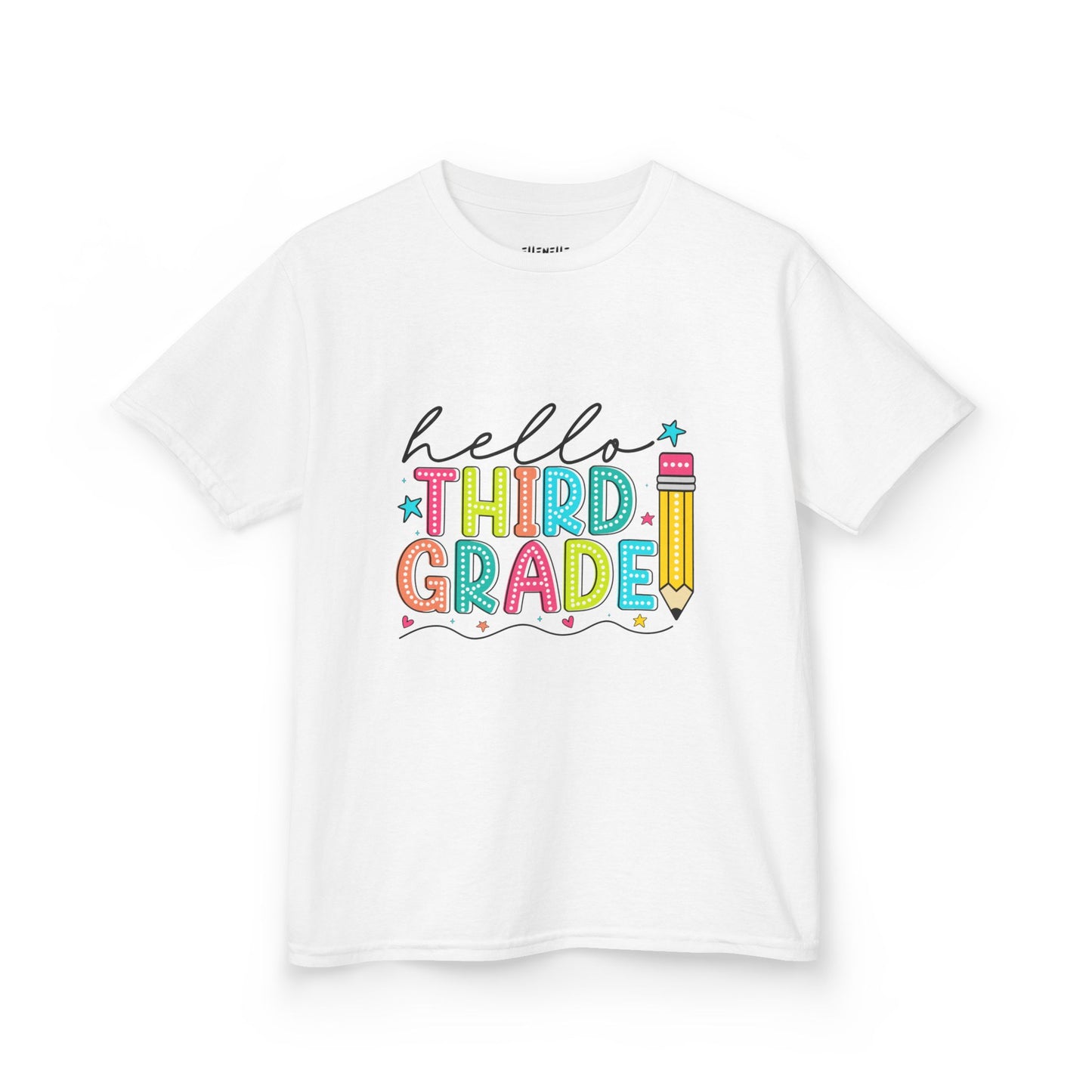 Hello Third Grade T‑Shirt — Bright Back-to-School Tee