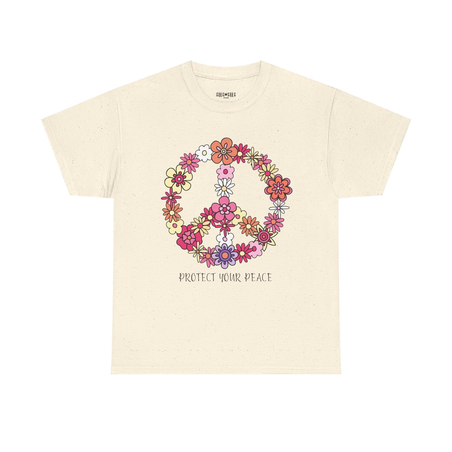 Protect Your Peace Empowering Unisex Heavy Cotton Tee, Self-Love T-Shirt, Affirmation Apparel, Gift for Friends, Motivational Clothing