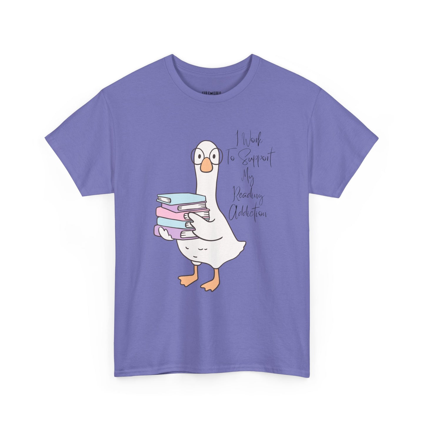 I Work to Support My Reading Addiction T-Shirt, Unisex Tee