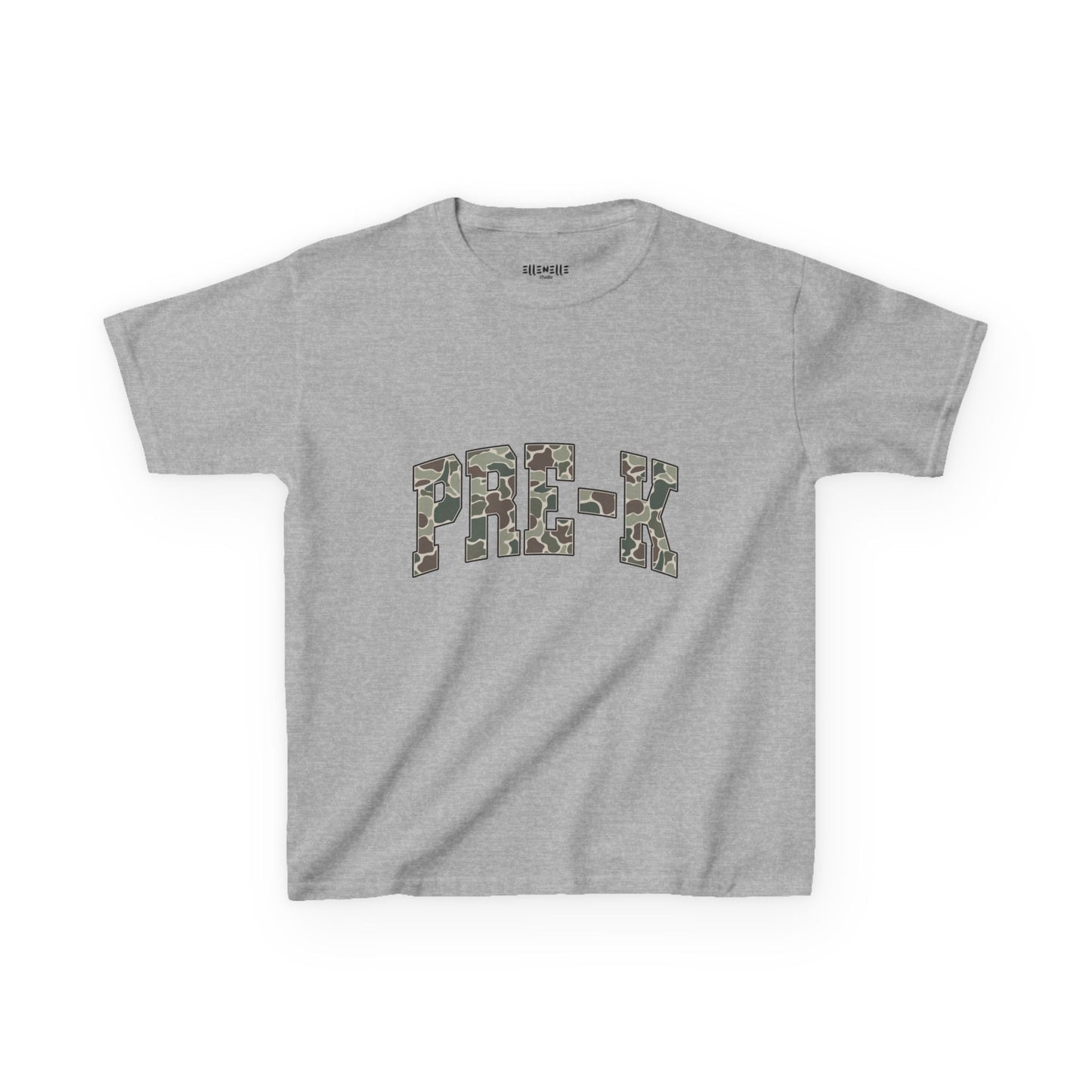 Camo PreK T‑Shirt — Neutral Back-to-School Tee