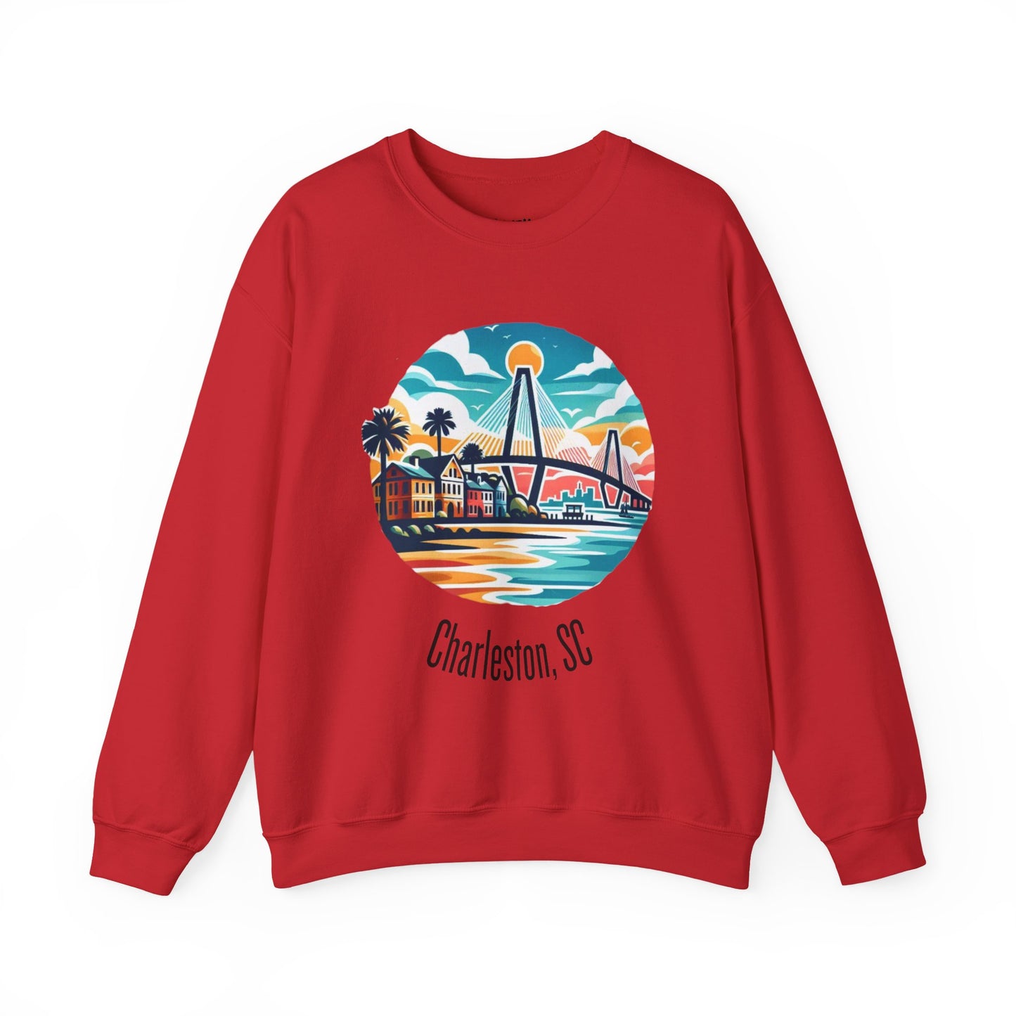 Charleston SC Sweatshirt, Cozy Crewneck, Charleston Gift, Travel Souvenir, Unisex Sweatshirt, Beach Vibes Apparel, Casual Wear