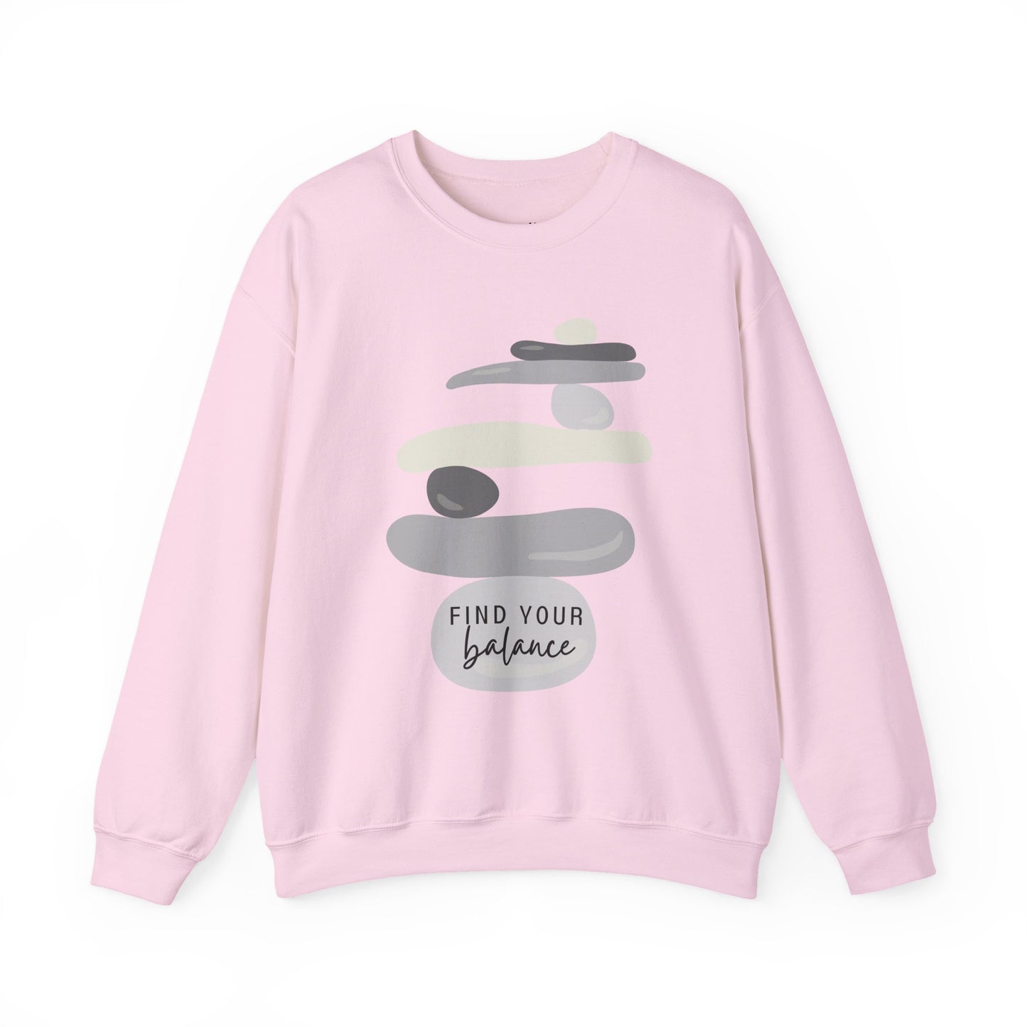 Find Your Balance Empowering Unisex Crewneck Sweatshirt, Affirmation Apparel, Motivational Gift, Cozy Self-Care Clothing, Inspirational Wear
