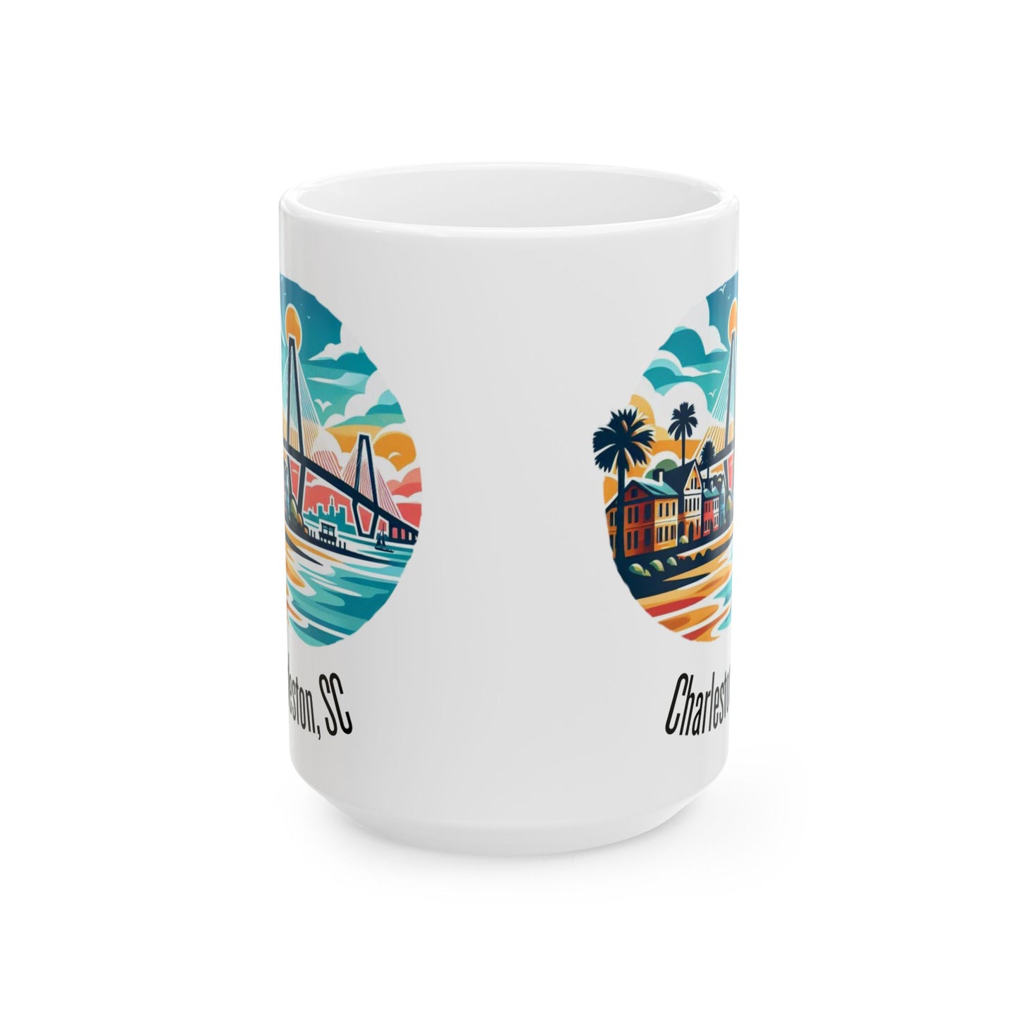 Charleston SC Ceramic Mug - Perfect for Coffee Lovers, Beach Dreamers, Gift for Summer, Vacation, Relaxation